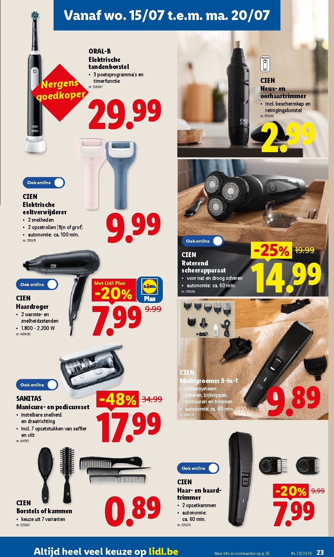 lidl - Lidl folder voor volgende week van maandag 13/07/2026 tot zaterdag 18/07/2026 - page: 23