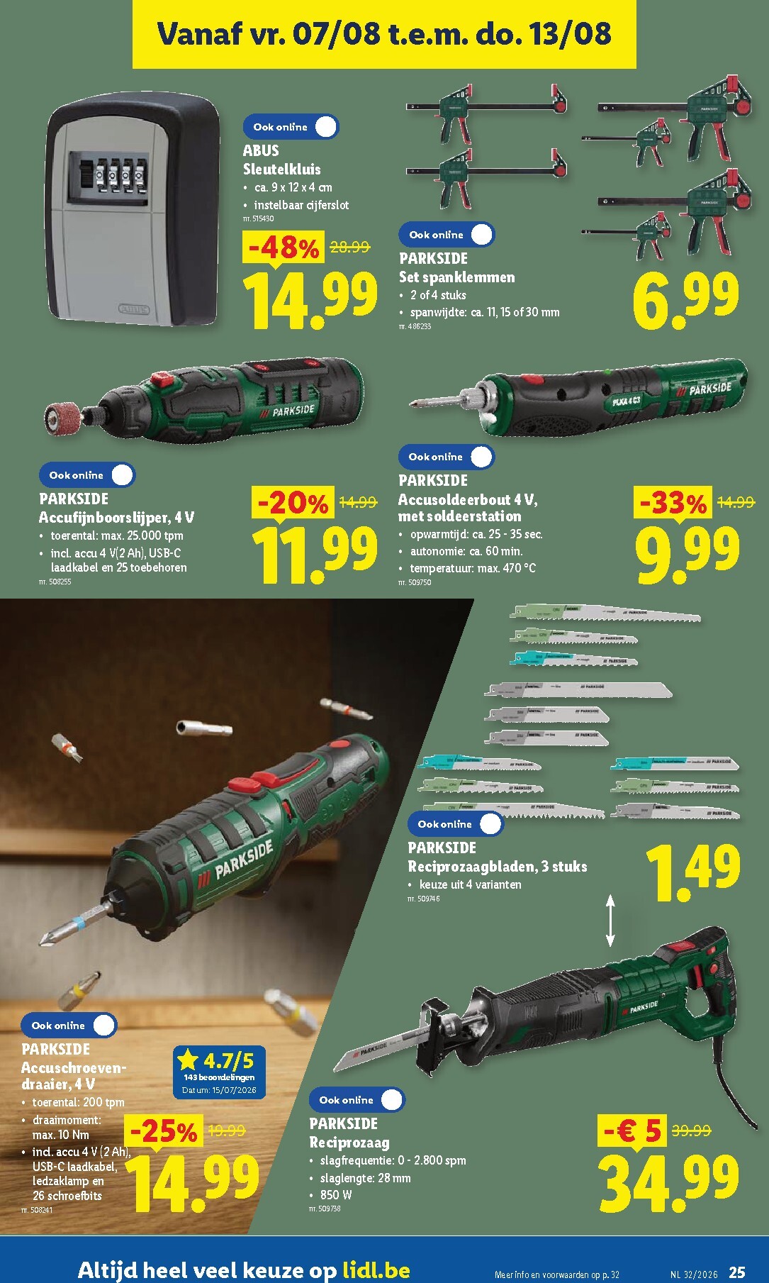 lidl - Lidl folder voor volgende week van maandag 03/08/2026 tot zaterdag 08/08/2026 - page: 25