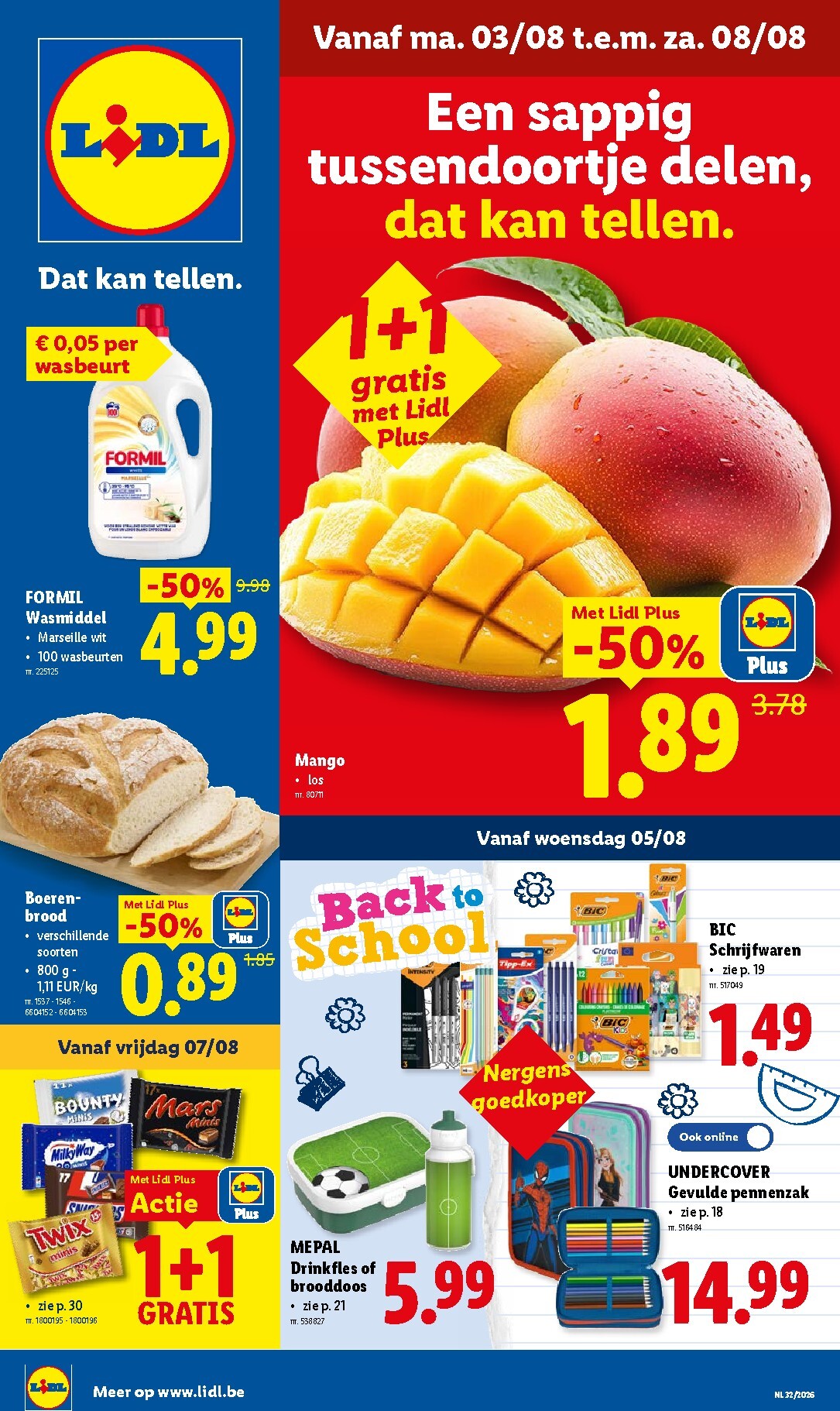 lidl - Lidl folder voor volgende week van maandag 03/08/2026 tot zaterdag 08/08/2026 - page: 1