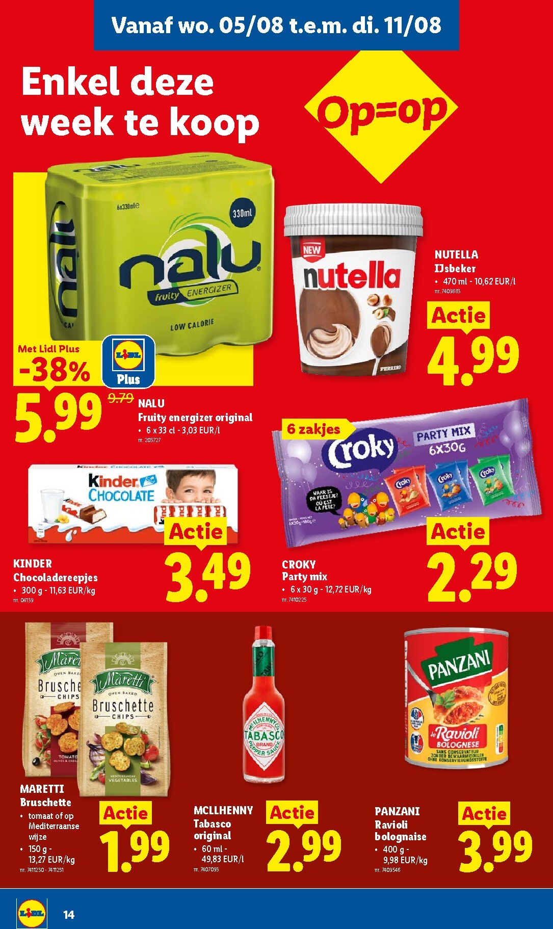 lidl - Lidl folder voor volgende week van maandag 03/08/2026 tot zaterdag 08/08/2026 - page: 14