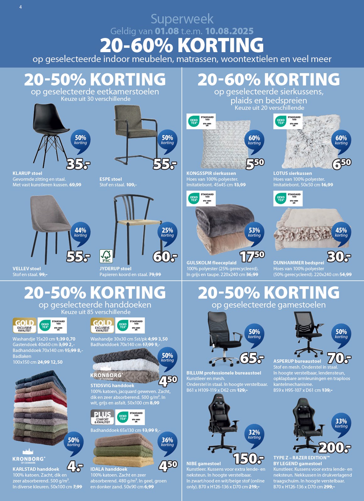 jysk - JYSK folder geldig vanaf 01/08 - 07/09 - page: 4