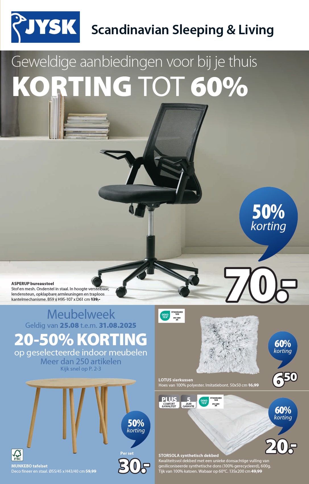 jysk - JYSK folder geldig vanaf 25/08 - 07/09