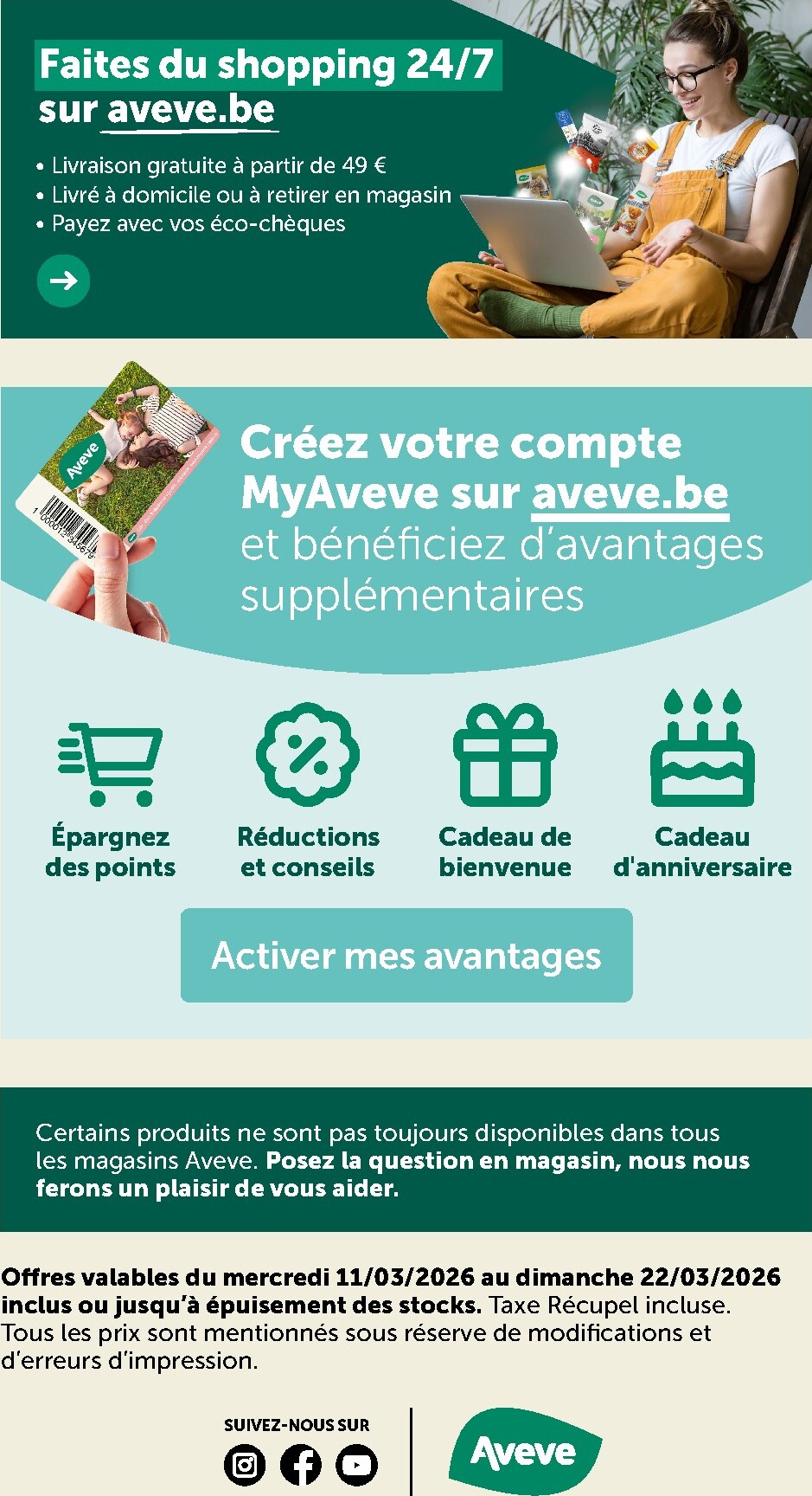 aveve - De Aveve folder geldig vanaf 11/03/2026 t/m 22/03/2026 - page: 39