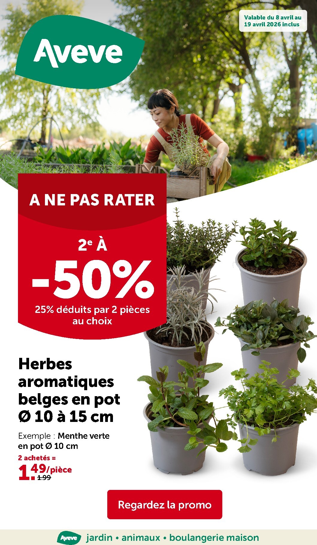 aveve - Toekomstige Aveve folder geldig van woensdag 08/04/2026 tot zondag 19/04/2026 - page: 1