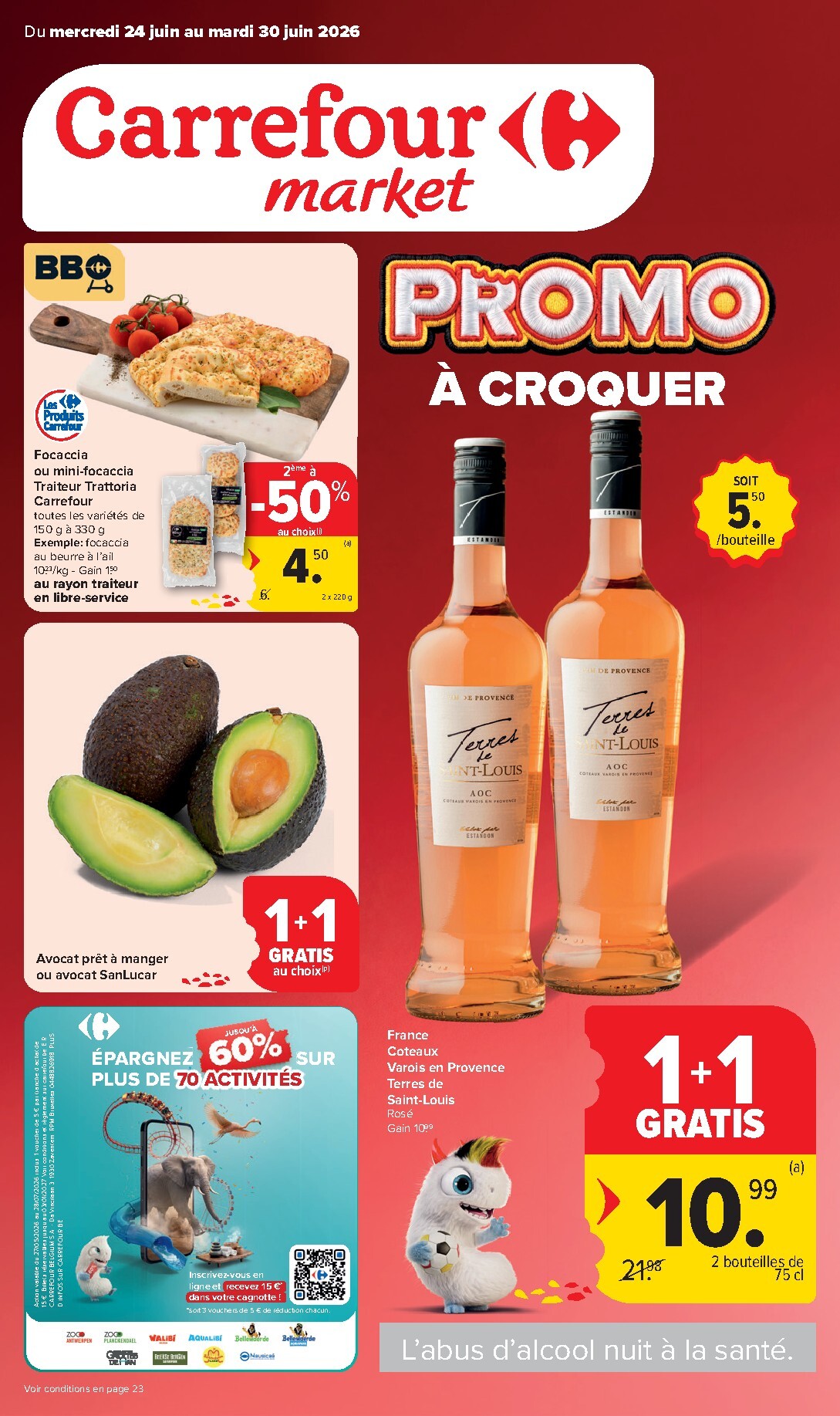 carrefour-market - Carrefour Market folder voor volgende week van woensdag 24/06/2026 tot dinsdag 30/06/2026 - page: 1