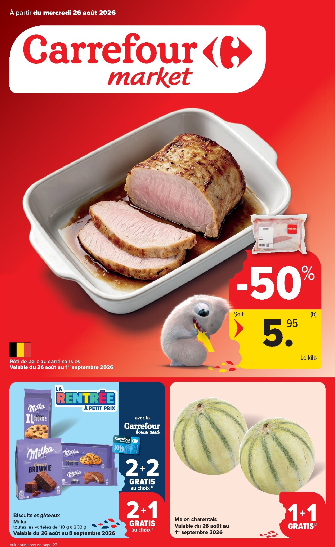 carrefour-market - Carrefour Market folder voor volgende week van woensdag 26/08/2026 tot dinsdag 01/09/2026