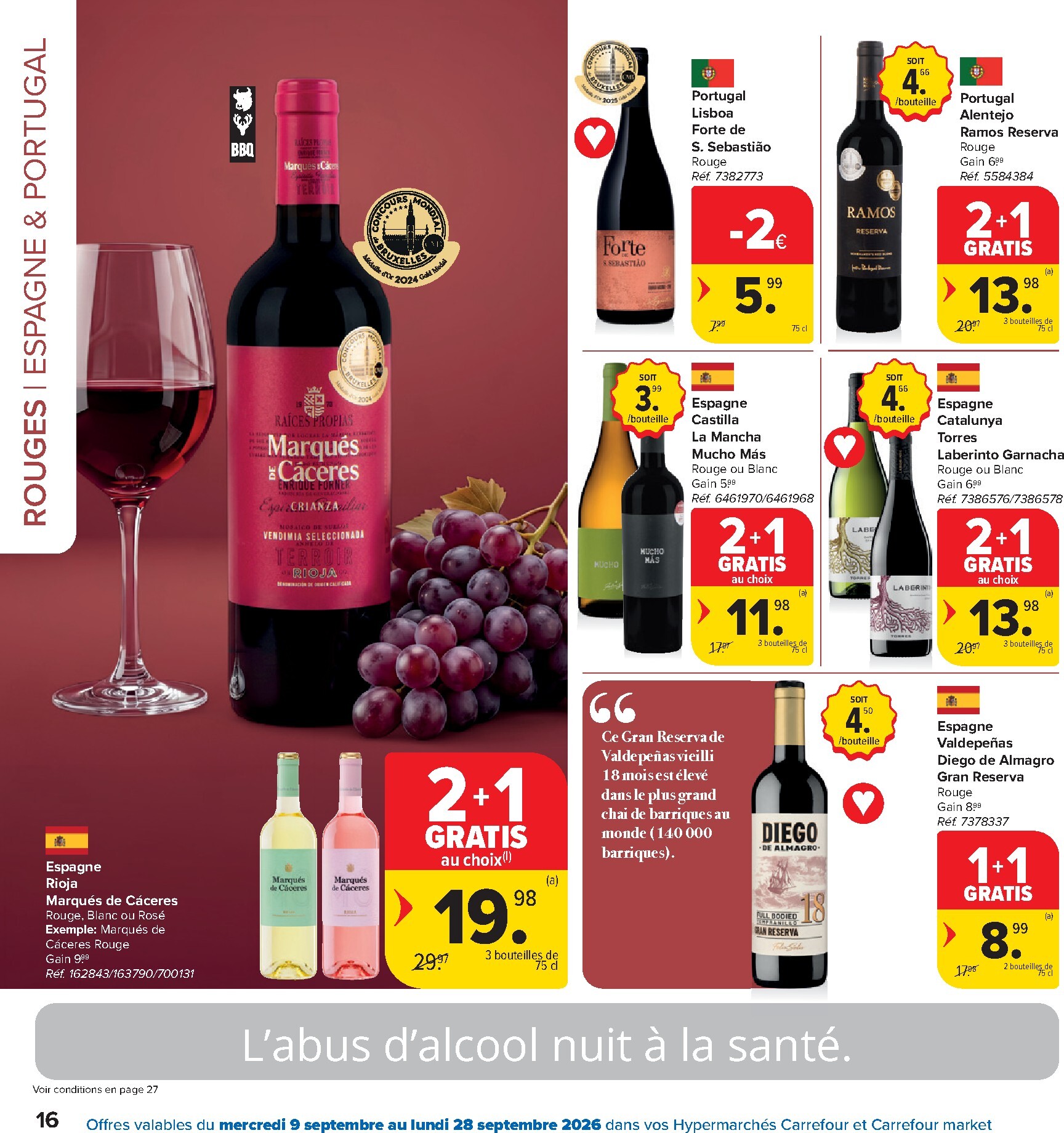 carrefour-market - Carrefour Market - Catalogue Foire aux vins folder voor volgende week van woensdag 09/09/2026 tot maandag 28/09/2026 - page: 16
