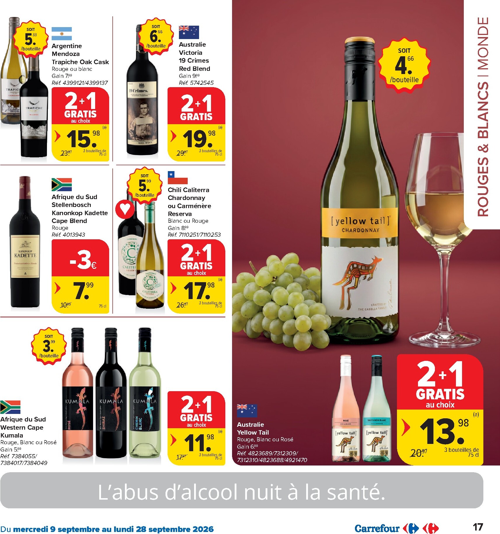 carrefour-market - Carrefour Market - Catalogue Foire aux vins folder voor volgende week van woensdag 09/09/2026 tot maandag 28/09/2026 - page: 17