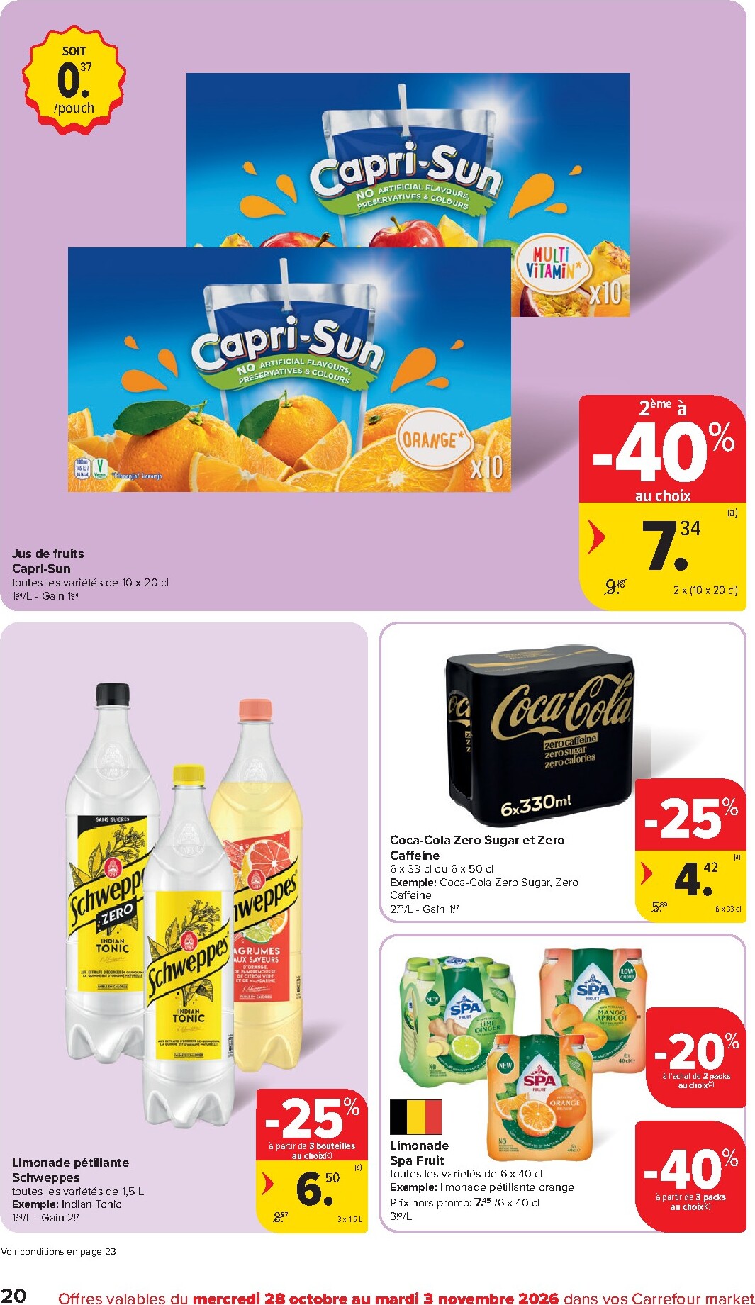 carrefour-market - Carrefour Market folder voor volgende week van woensdag 28/10/2026 tot dinsdag 03/11/2026 - page: 20