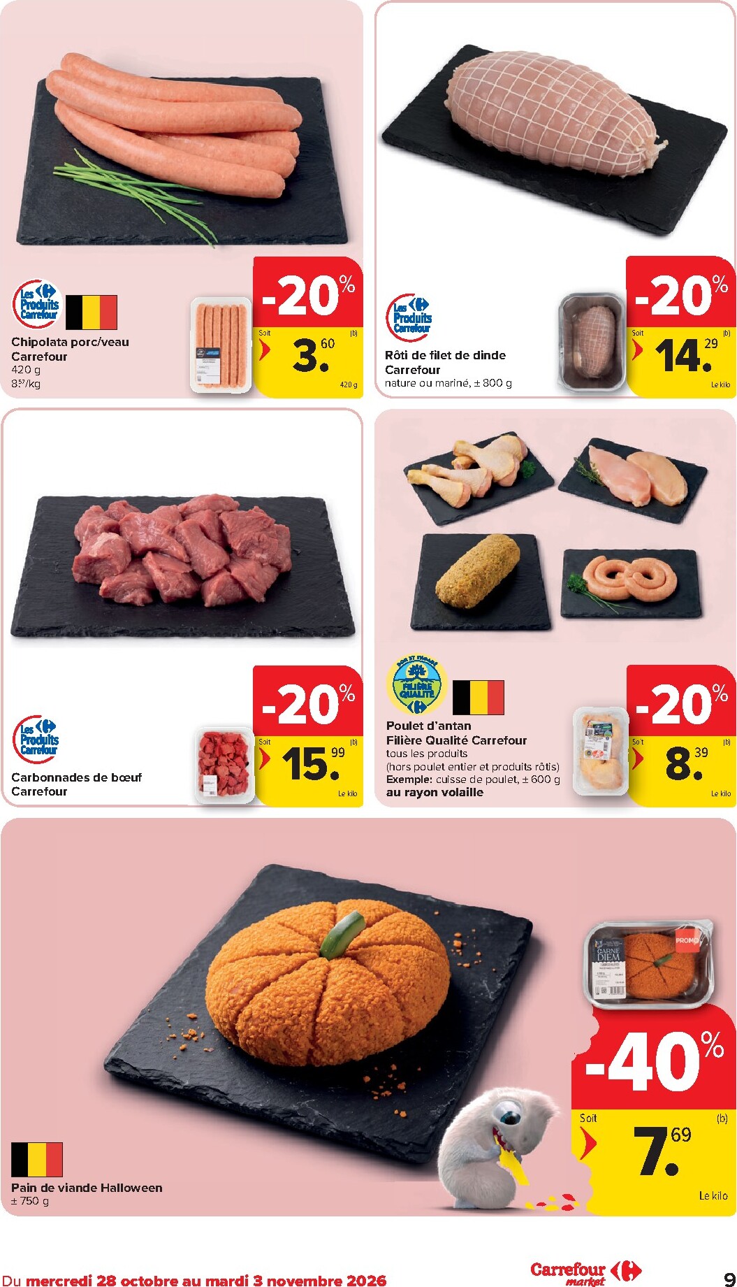 carrefour-market - Carrefour Market folder voor volgende week van woensdag 28/10/2026 tot dinsdag 03/11/2026 - page: 9