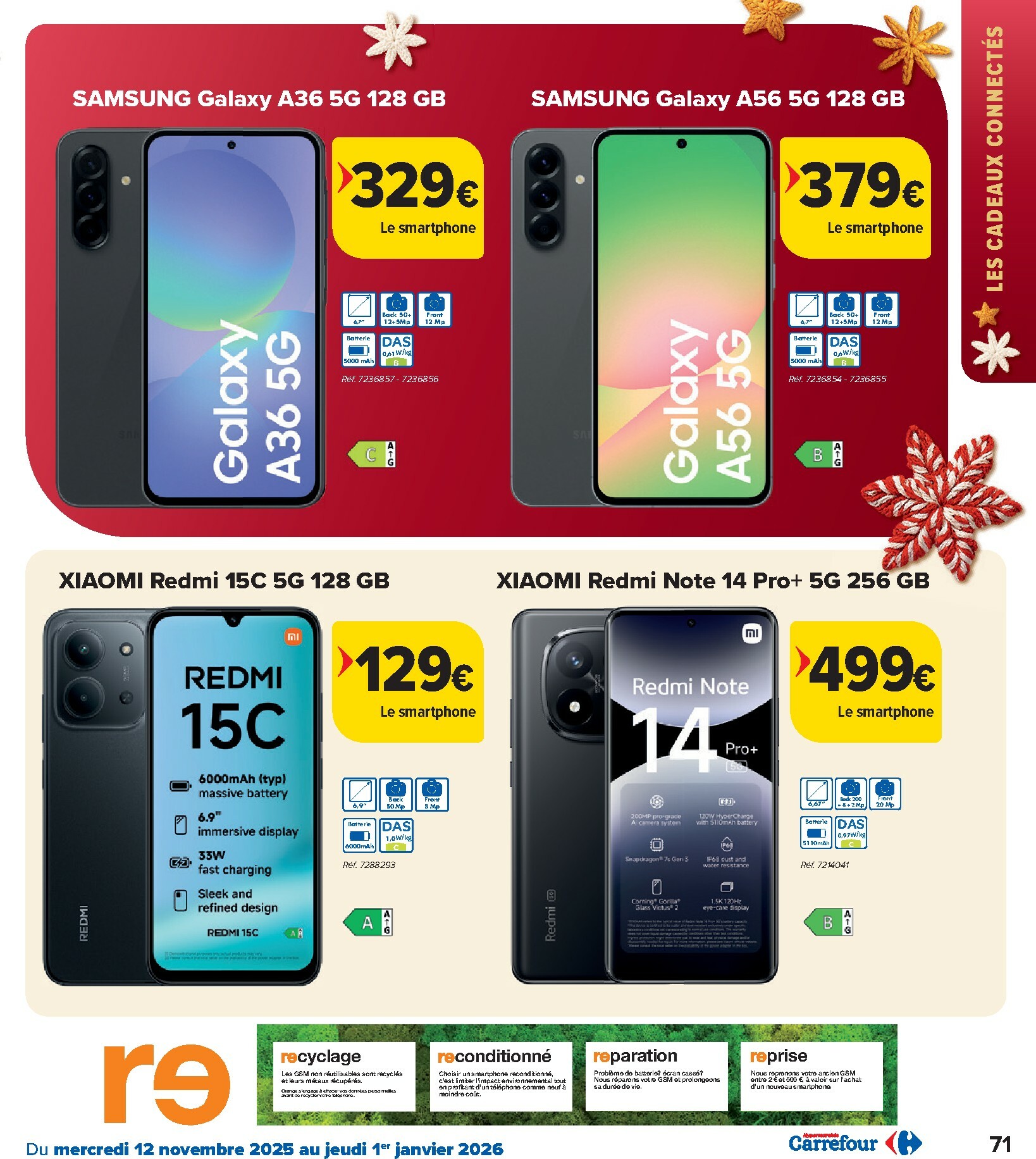 carrefour-market - De Carrefour Hypermarchés - Des fetes pour touts les goûts folder geldig vanaf 12/11 t/m 01/01 - page: 71