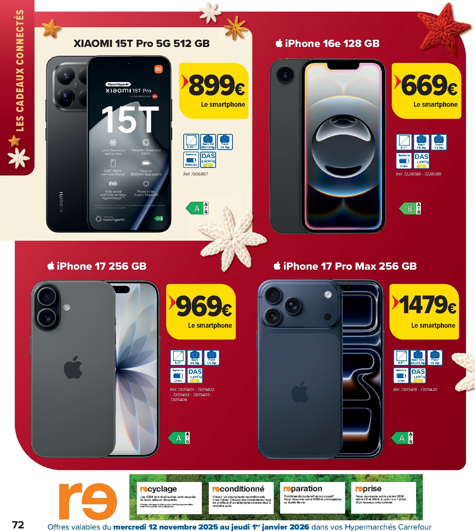 carrefour-market - De Carrefour Hypermarchés - Des fetes pour touts les goûts folder geldig vanaf 12/11 t/m 01/01 - page: 72