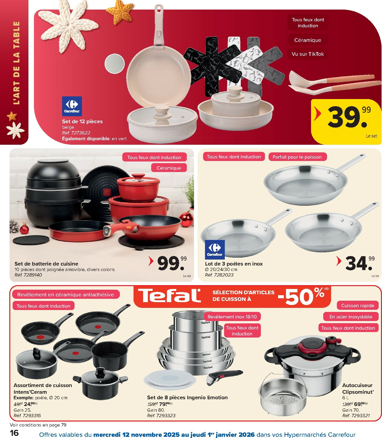 carrefour-market - De Carrefour Hypermarchés - Des fetes pour touts les goûts folder geldig vanaf 12/11 t/m 01/01 - page: 16