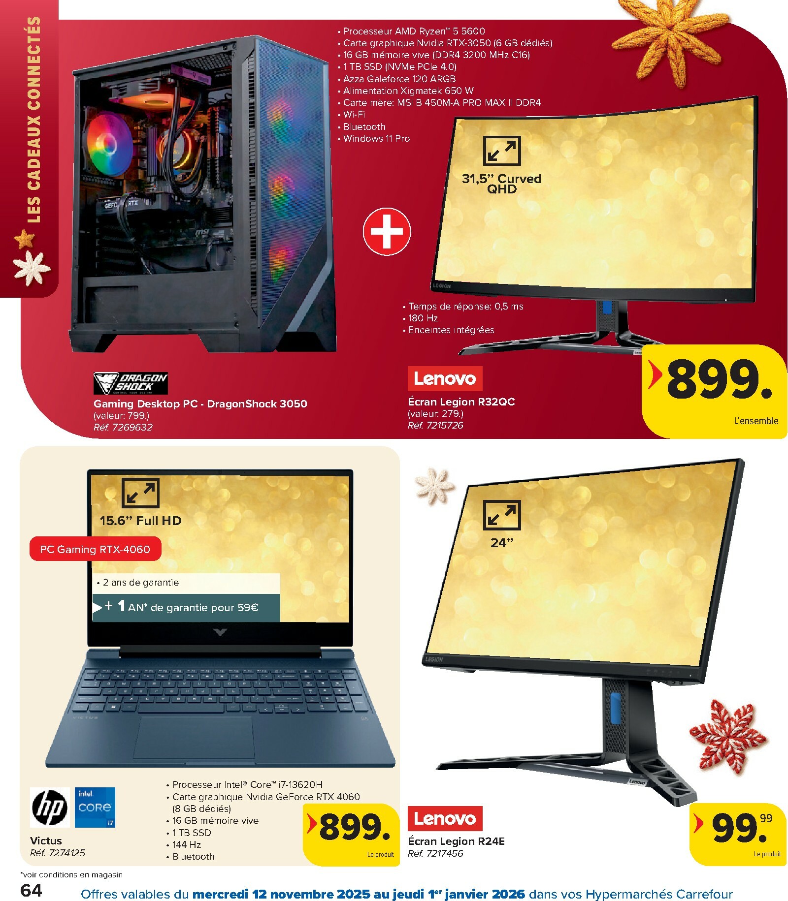 carrefour-market - De Carrefour Hypermarchés - Des fetes pour touts les goûts folder geldig vanaf 12/11 t/m 01/01 - page: 64