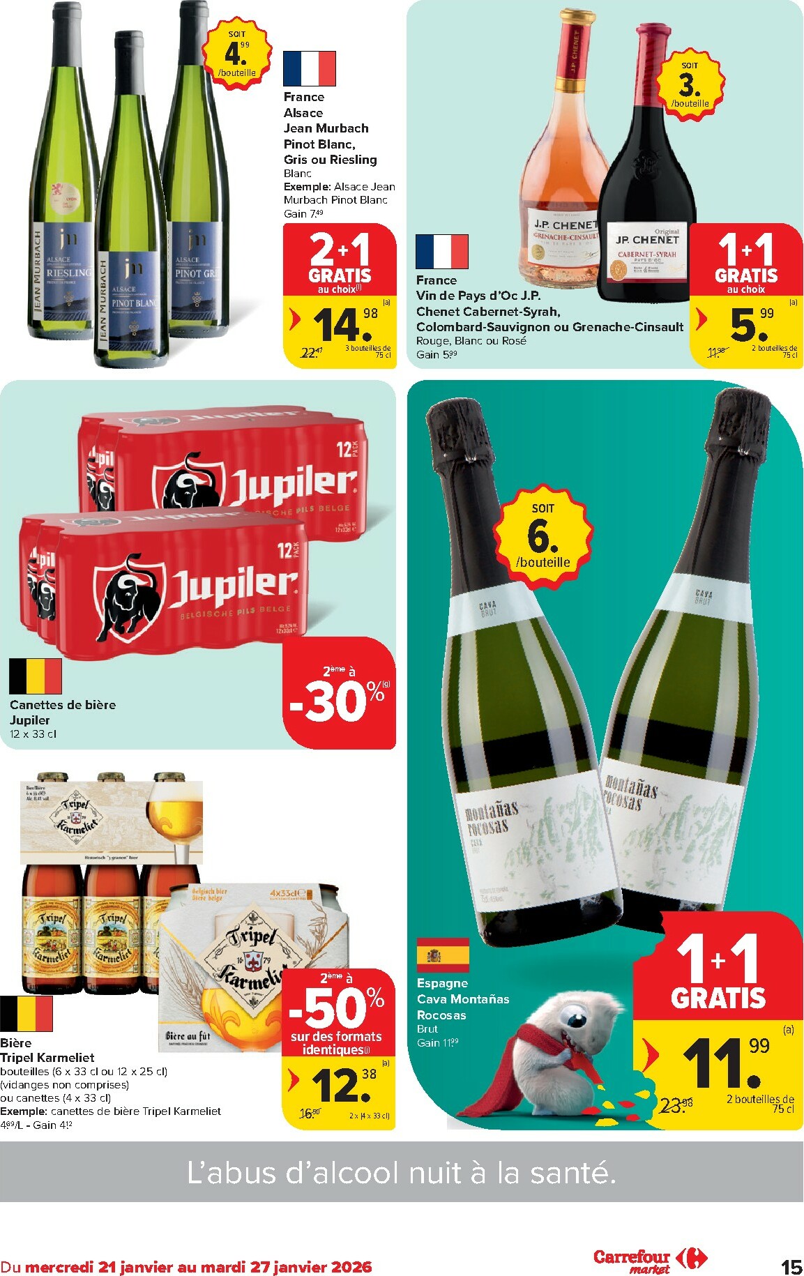 carrefour-market - De Carrefour Market folder geldig vanaf 21/01 t/m 27/01 - page: 15