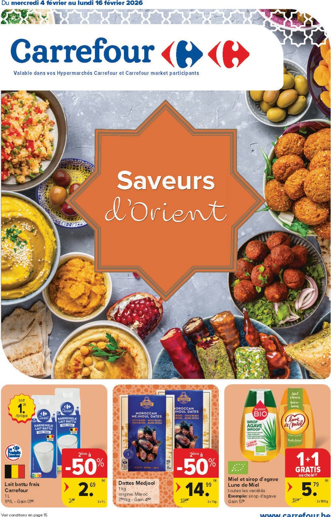 carrefour-market - De Carrefour Market - Saveurs d'Orient folder geldig vanaf 04/02/2026 t/m 16/02/2026 - page: 1