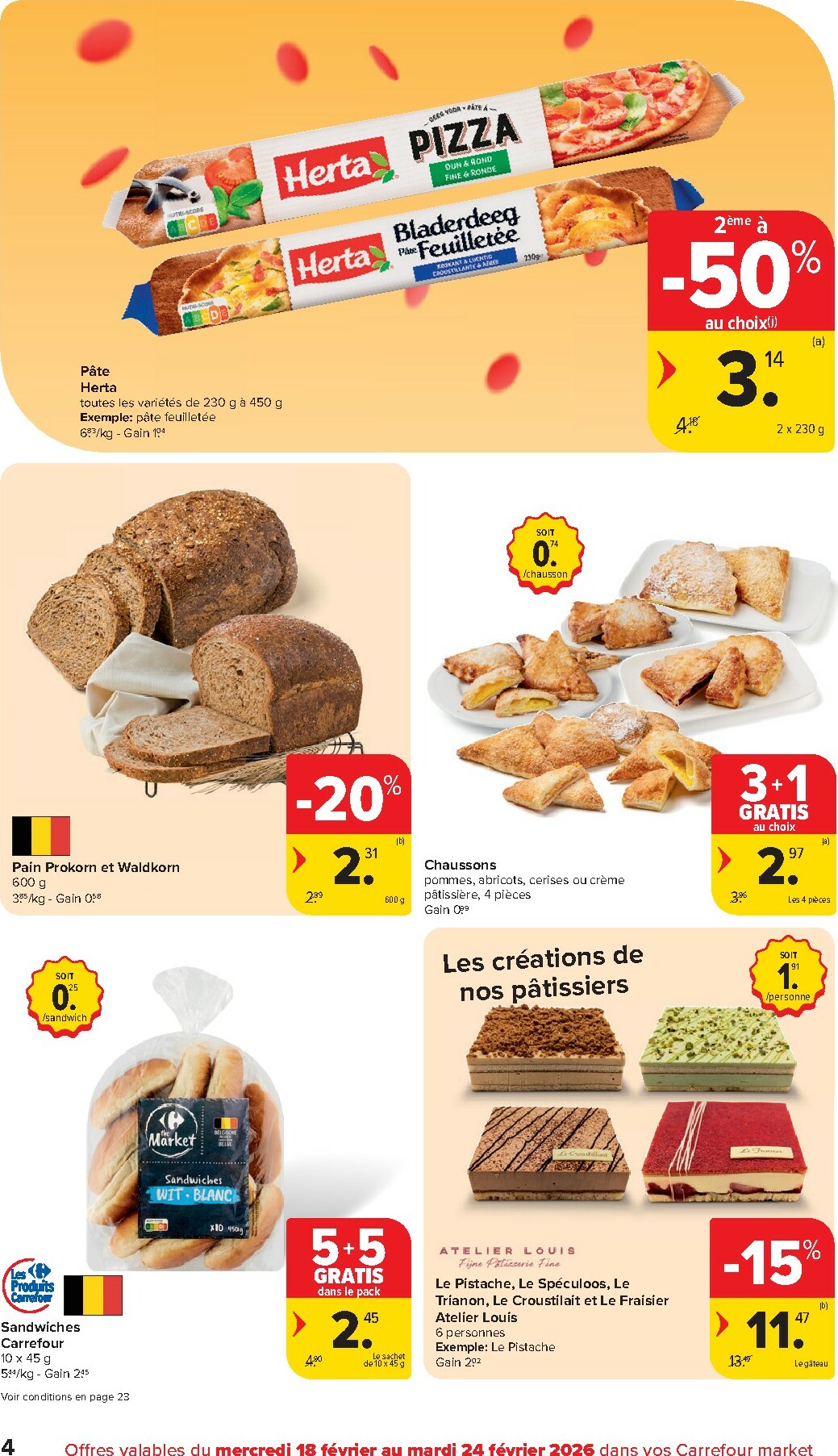 carrefour-market - De Carrefour Market folder geldig vanaf 18/02/2026 t/m 24/02/2026 - page: 4