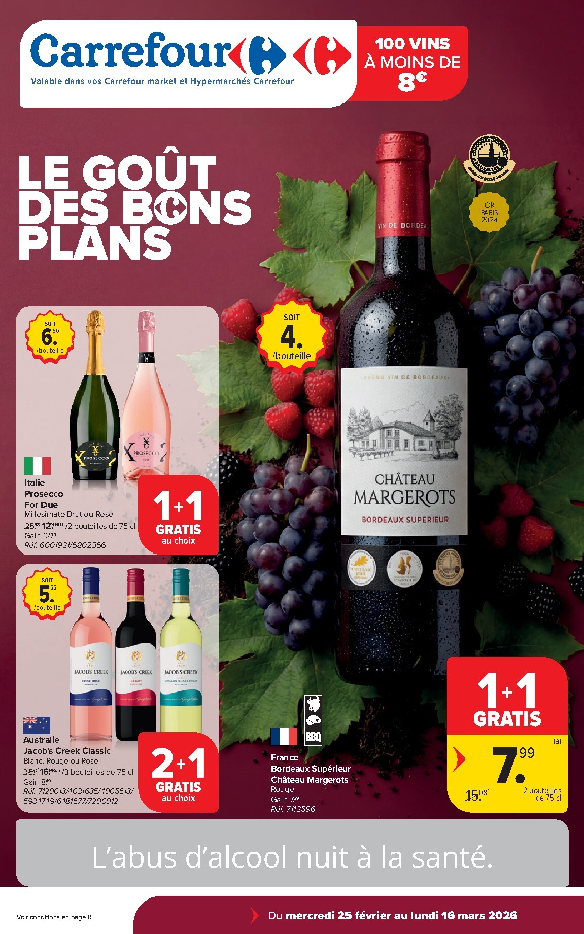 carrefour-market - De Carrefour Market - Le Goût des Bons Plans folder geldig vanaf 25/02/2026 t/m 16/03/2026