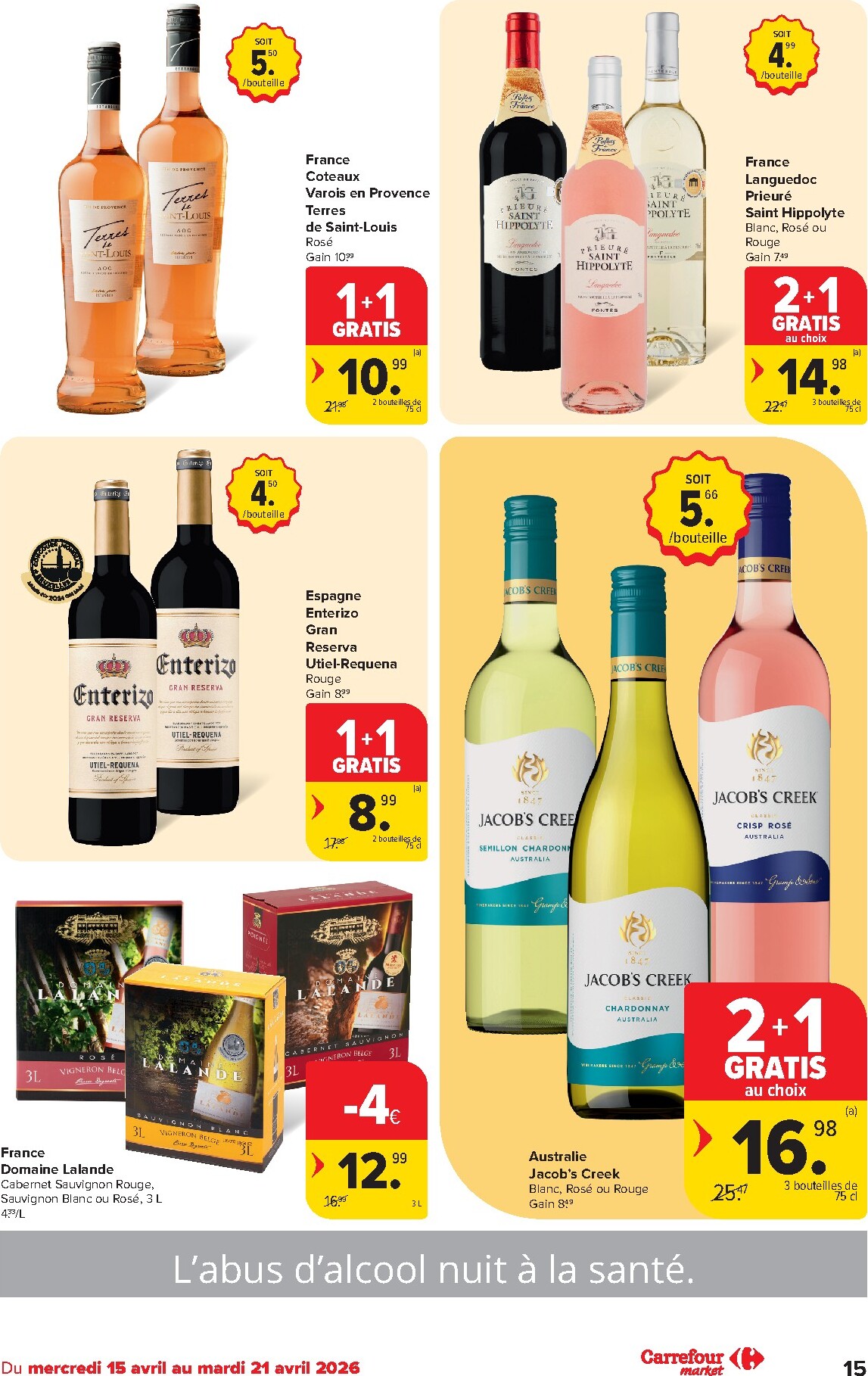 carrefour-market - Carrefour Market folder voor volgende week van woensdag 15/04/2026 tot dinsdag 21/04/2026 - page: 15