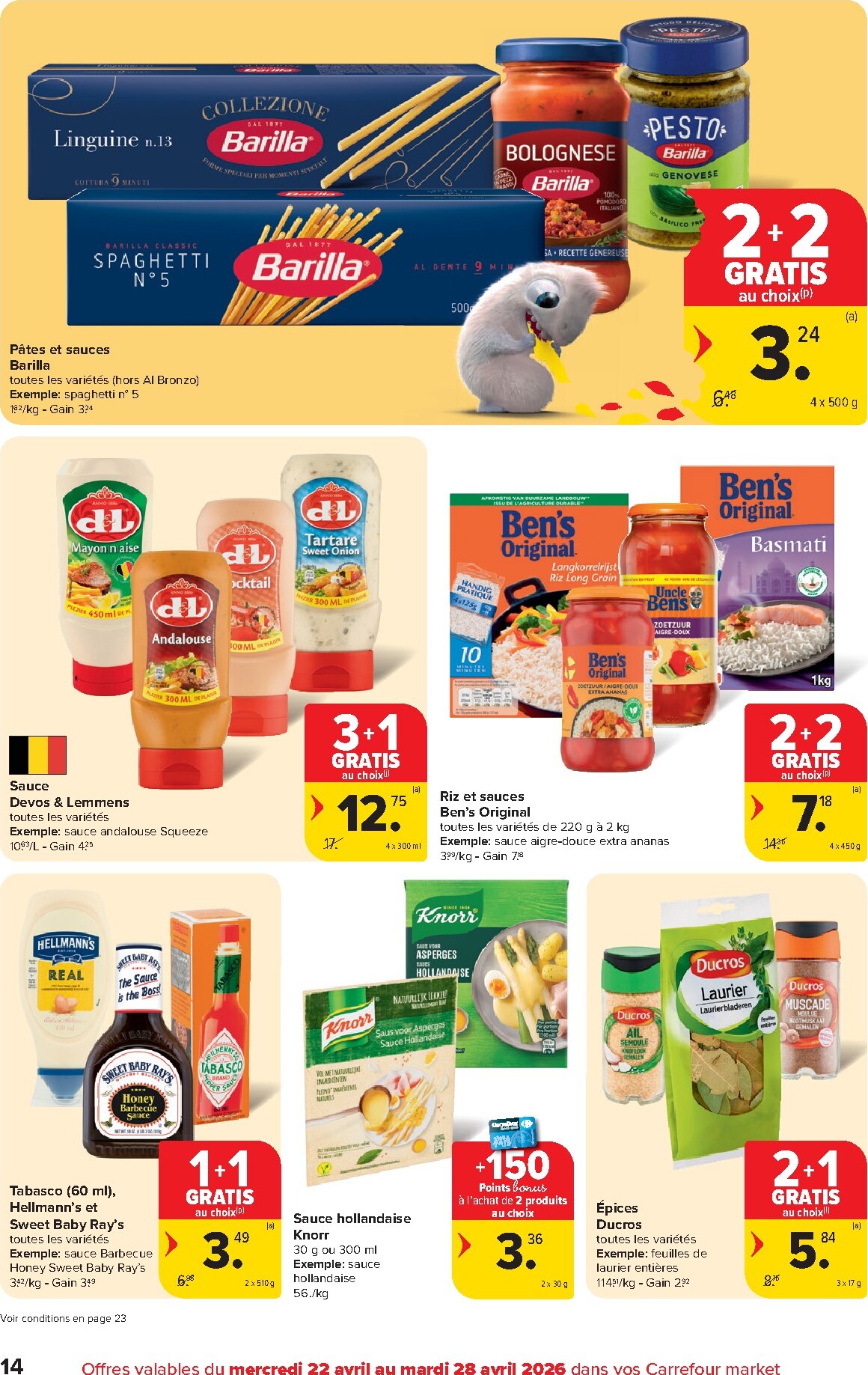 carrefour-market - Carrefour Market folder voor volgende week van woensdag 22/04/2026 tot dinsdag 28/04/2026 - page: 14