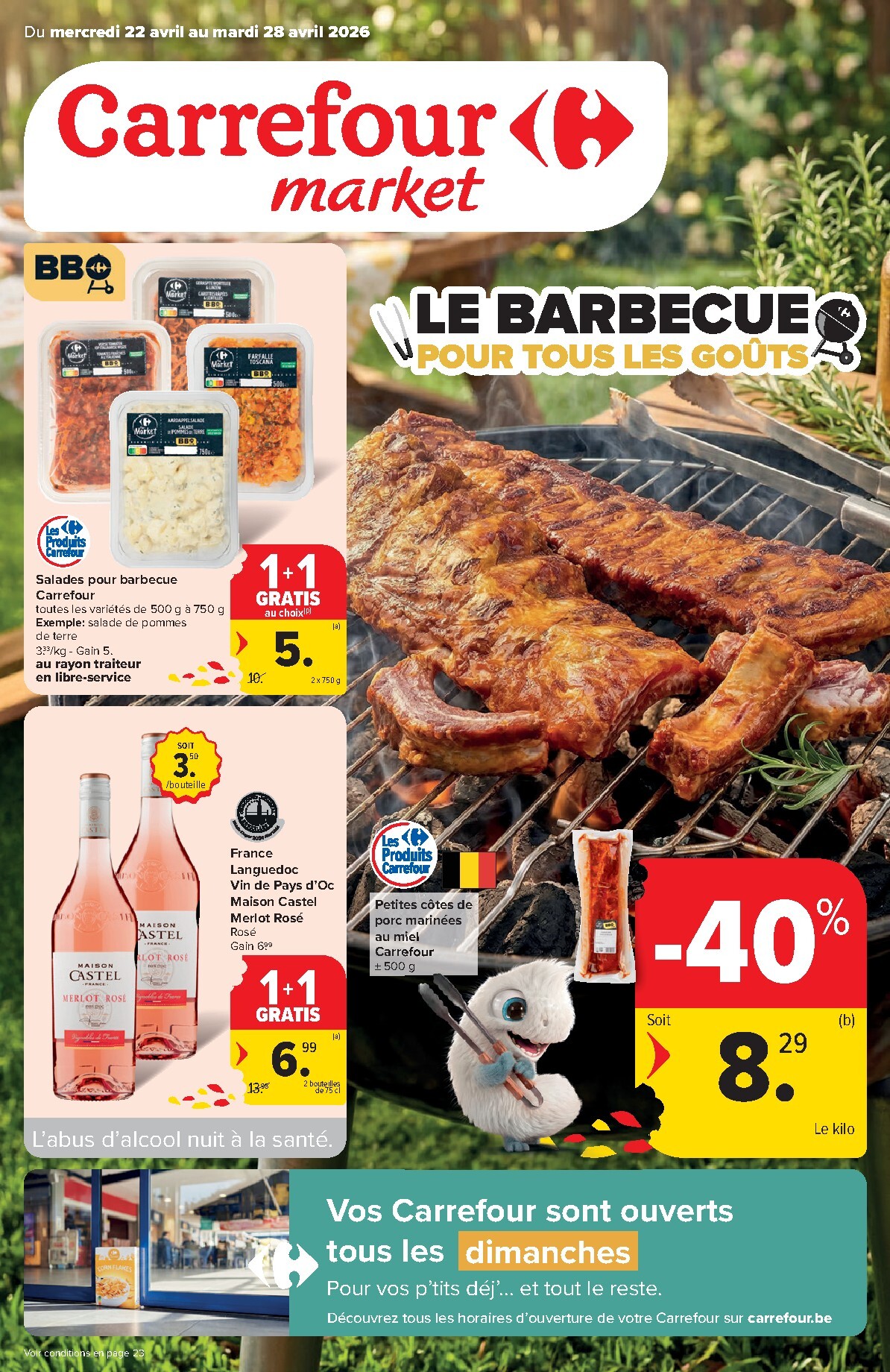 carrefour-market - Carrefour Market folder voor volgende week van woensdag 22/04/2026 tot dinsdag 28/04/2026