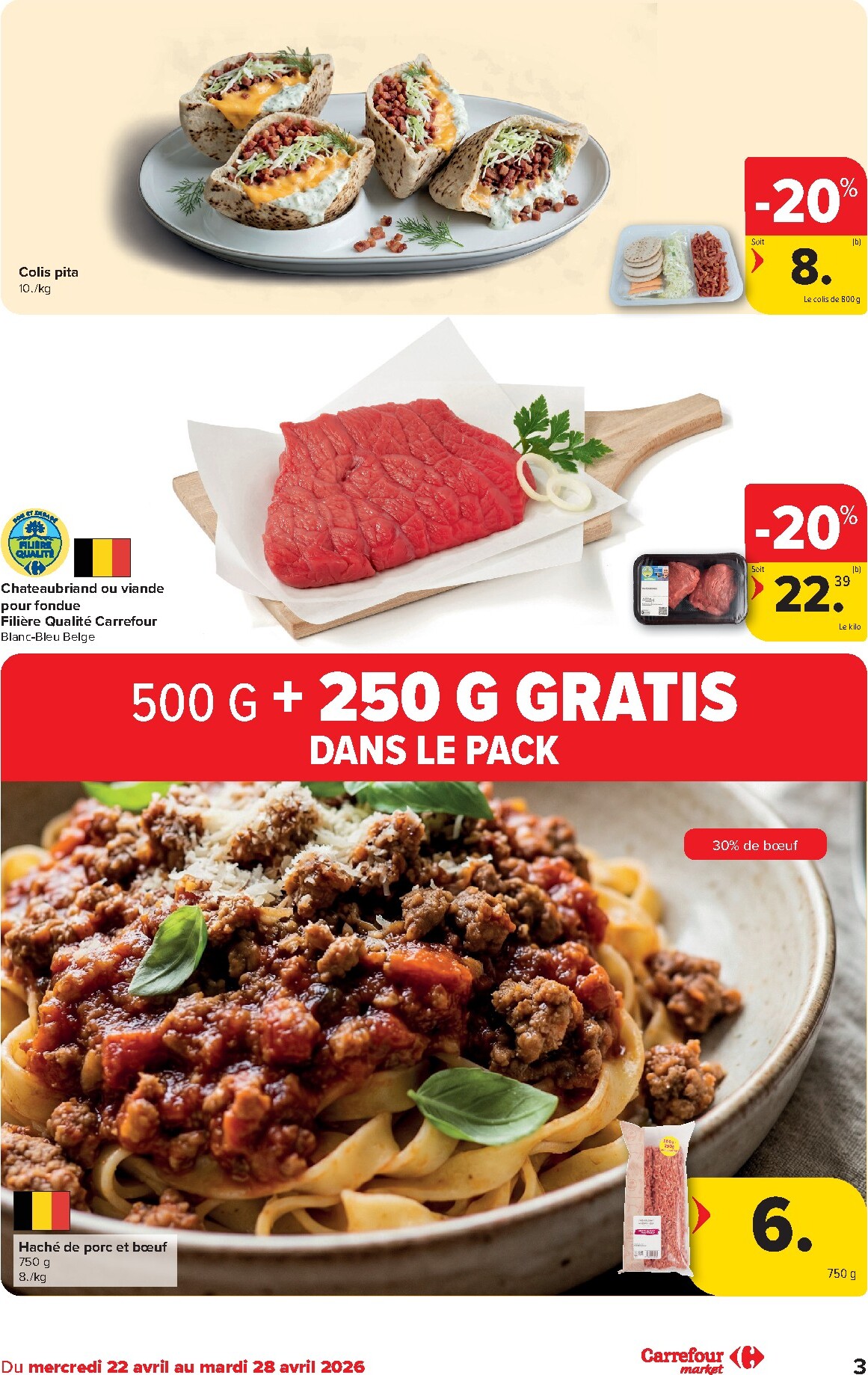 carrefour-market - Carrefour Market folder voor volgende week van woensdag 22/04/2026 tot dinsdag 28/04/2026 - page: 3