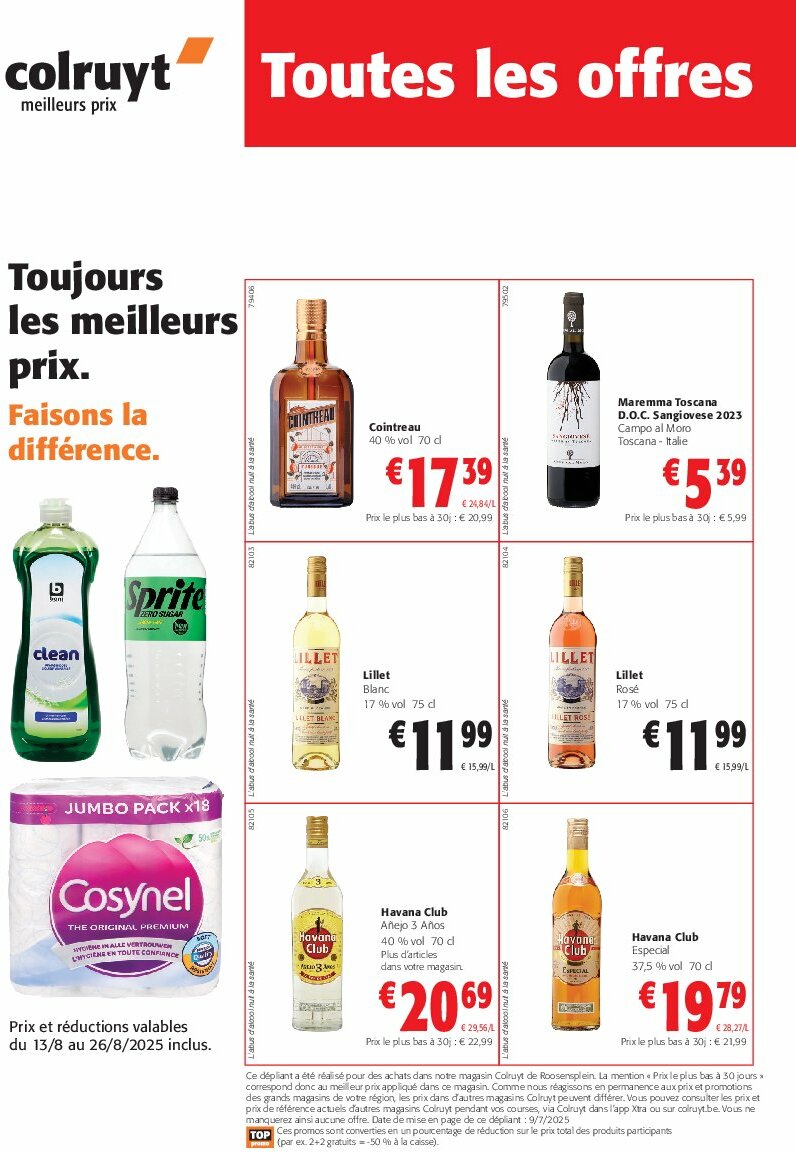 colruyt - Colruyt - Toutes les offres folder geldig vanaf 13/08 - 26/08
