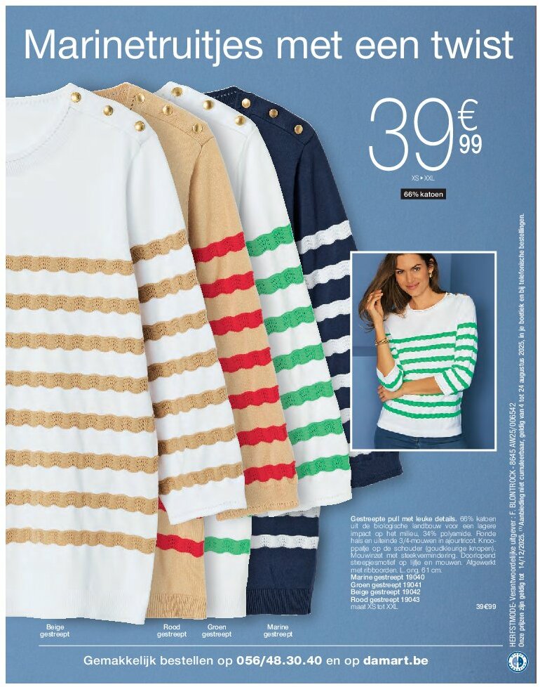 damart - Damart folder geldig vanaf 01/08 - 31/08 - page: 21