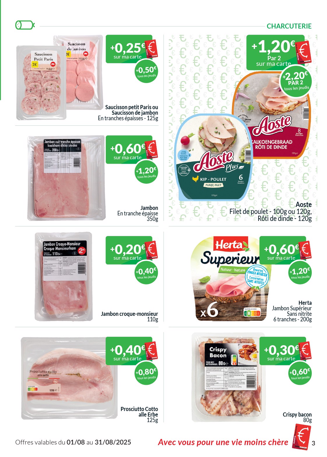 intermarche - Intermarché - Les offres d’août avec la carte Intermarché folder geldig vanaf 01/08 - 31/08 - page: 3