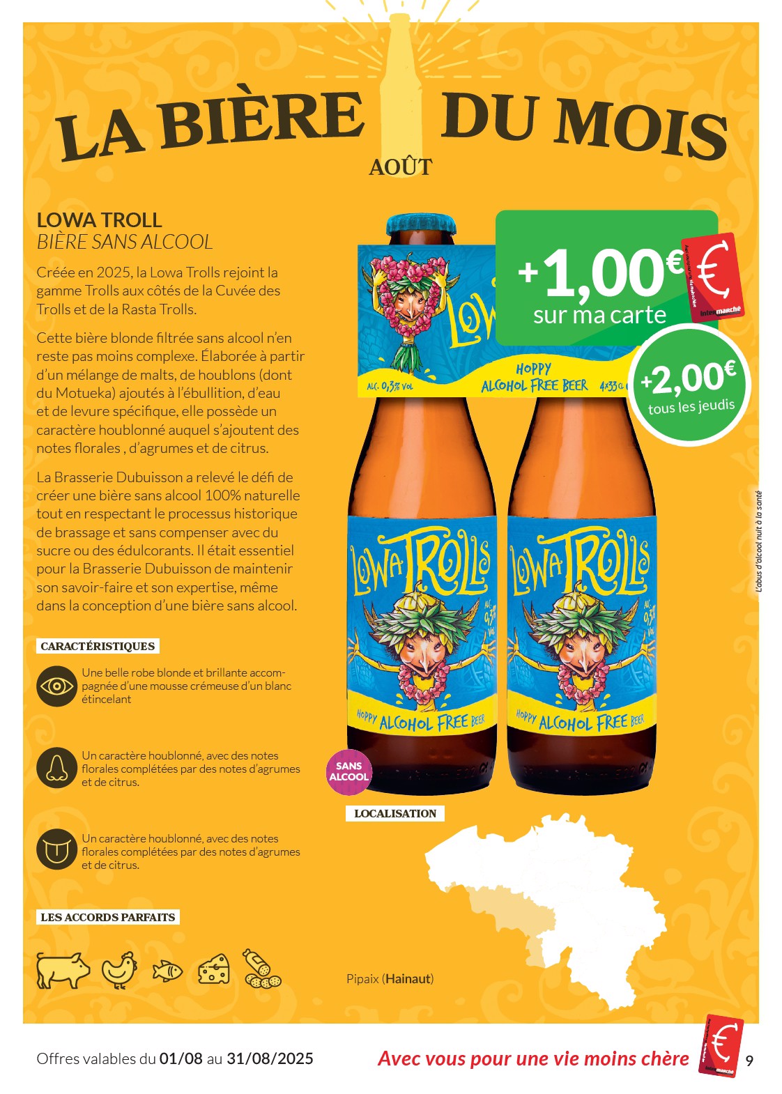 intermarche - Intermarché - Les offres d’août avec la carte Intermarché folder geldig vanaf 01/08 - 31/08 - page: 9
