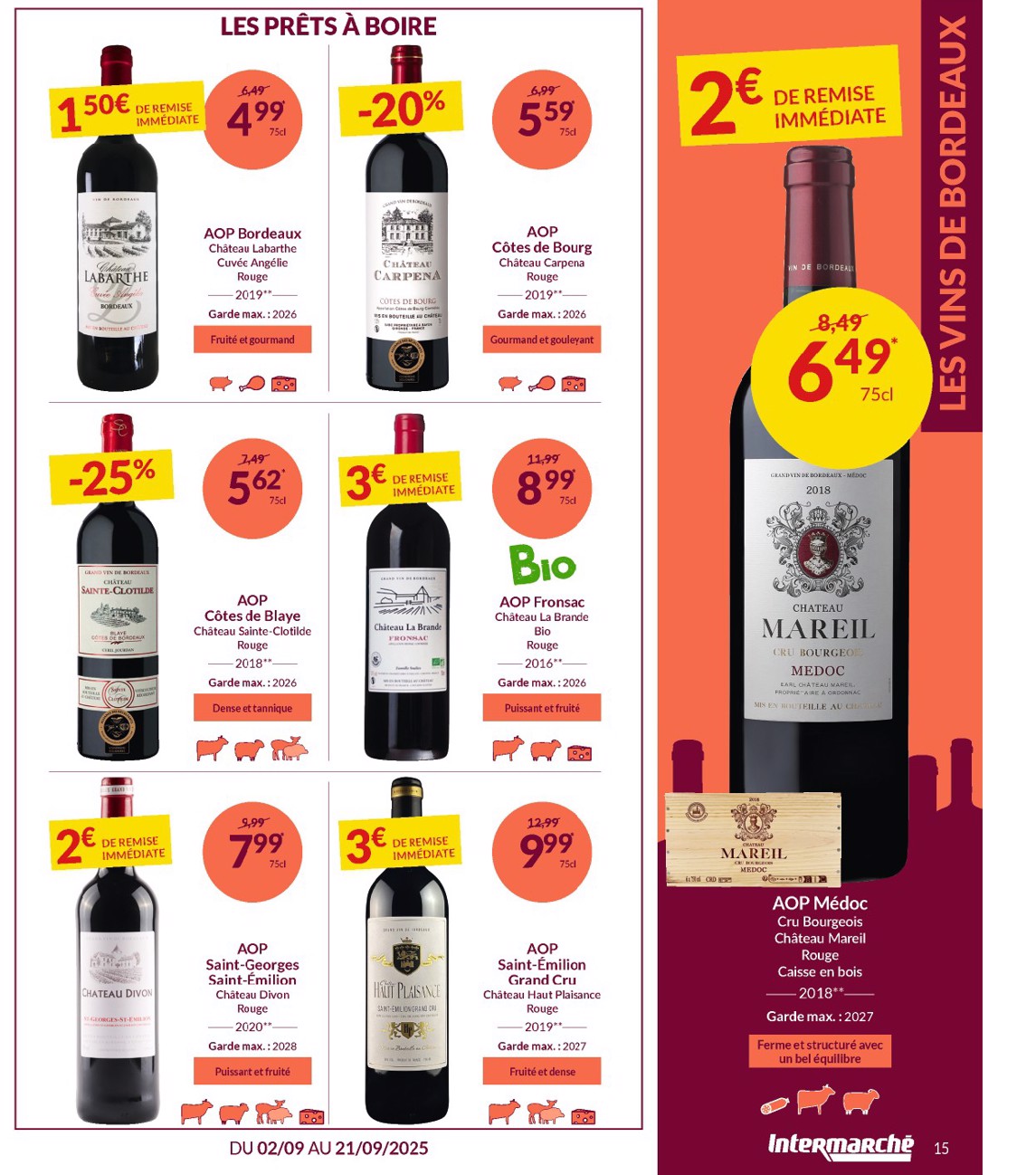 intermarche - Intermarché - Notre Foire aux Vins d’Automne folder geldig vanaf 02/09 - 21/09 - page: 15