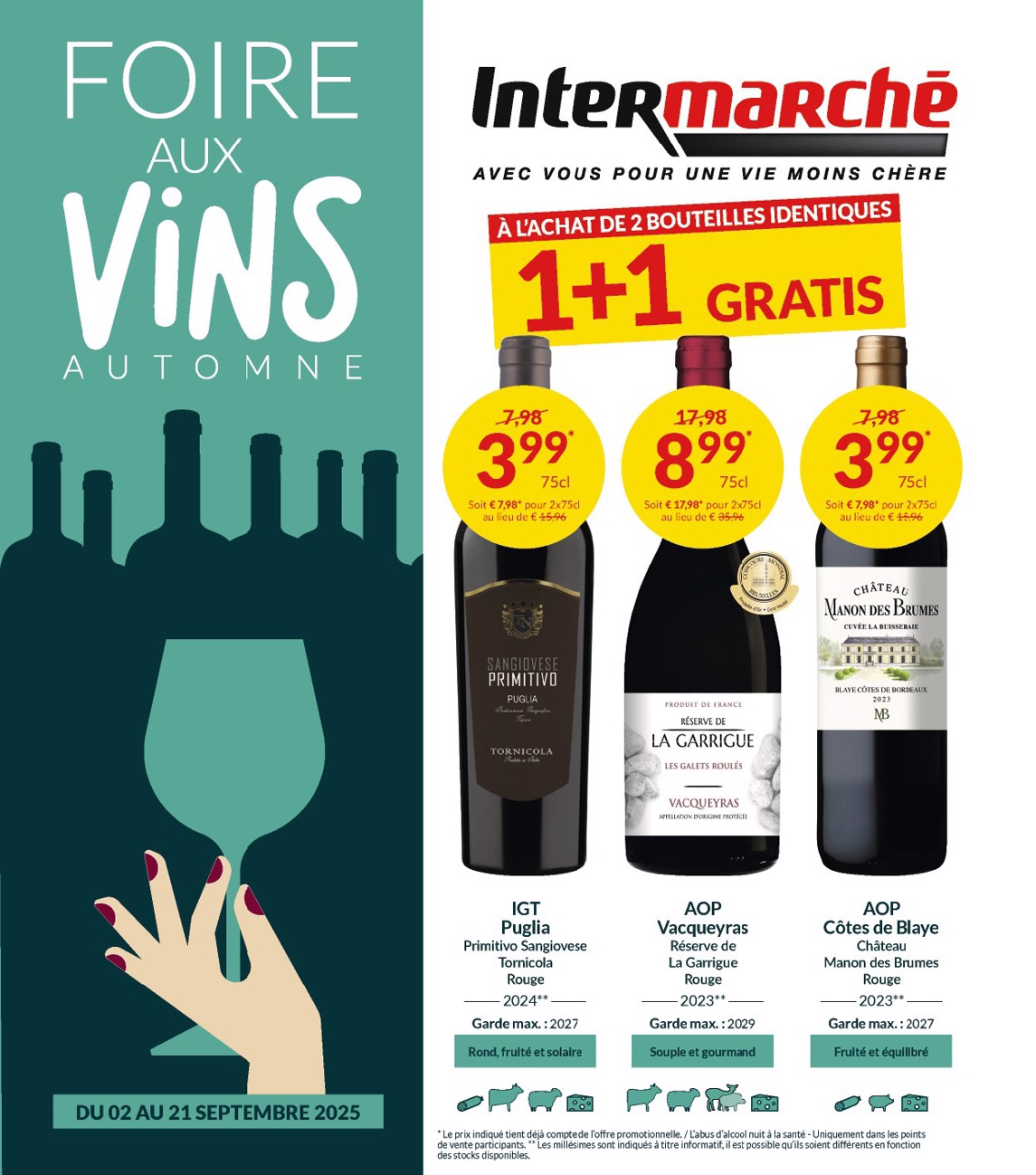 intermarche - Intermarché - Notre Foire aux Vins d’Automne folder geldig vanaf 02/09 - 21/09 - page: 1
