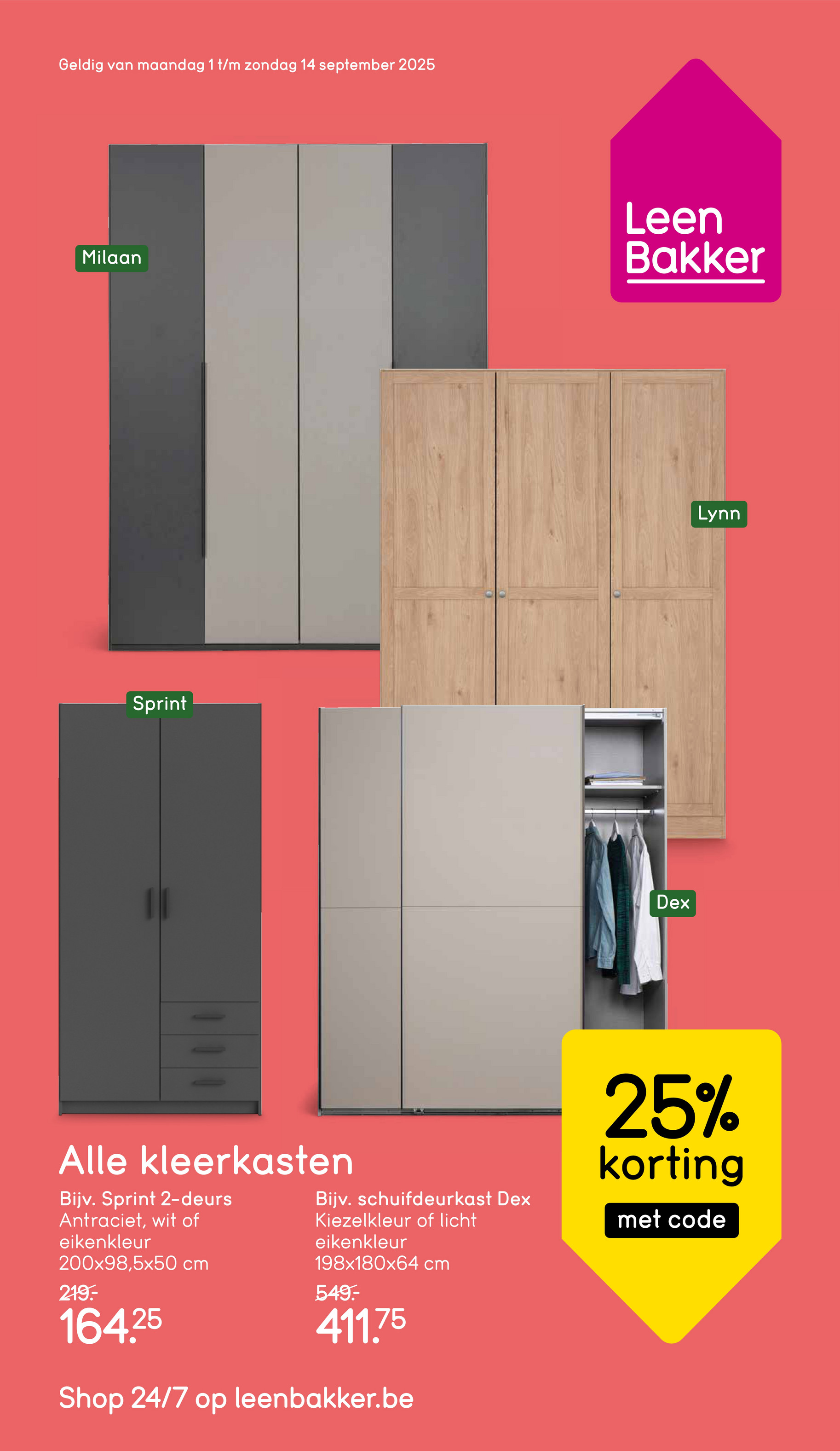 leen-bakker - Leen Bakker folder geldig vanaf 01/09 - 14/09 - page: 1