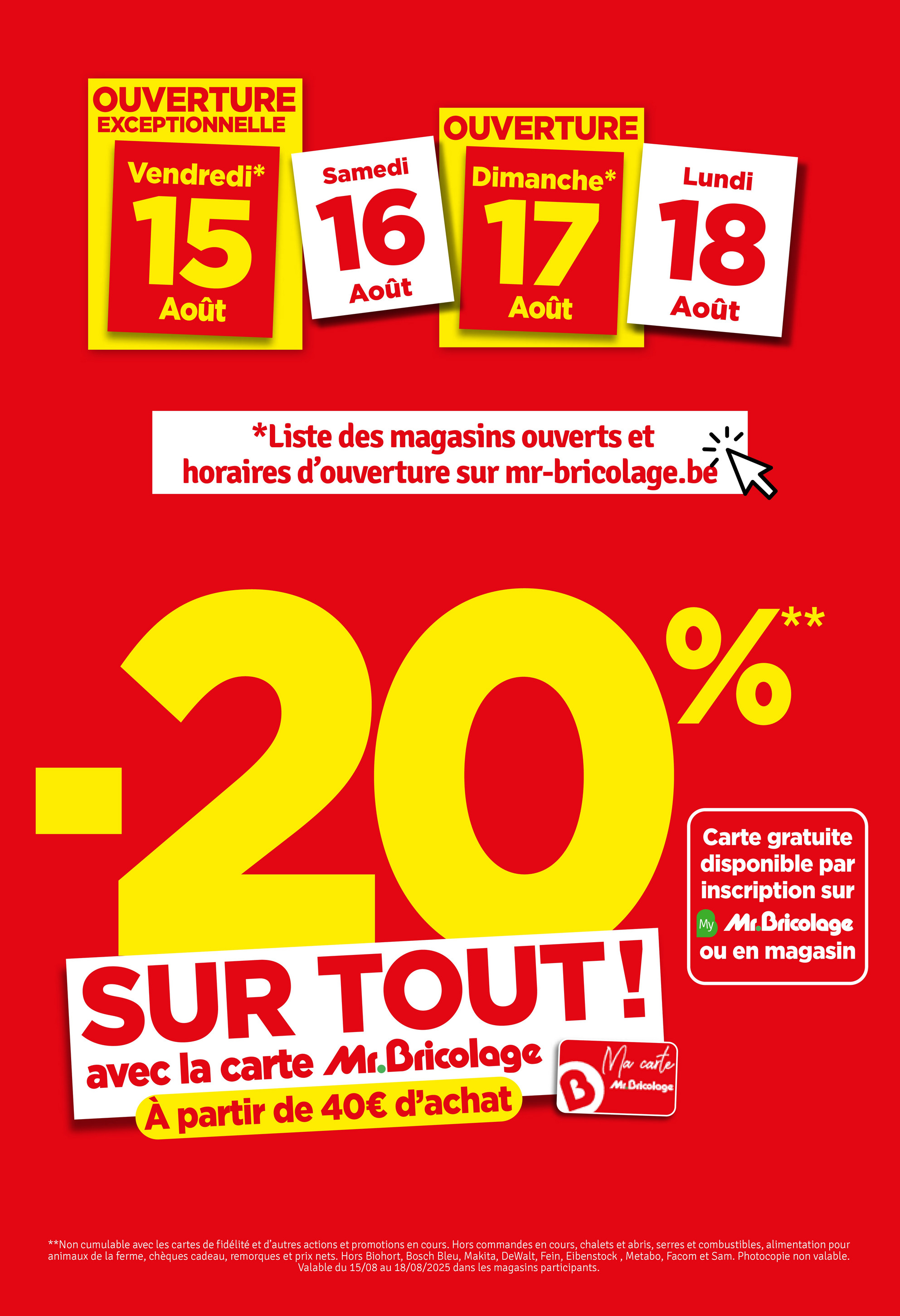 mr-bricolage - Mr. Bricolage folder geldig vanaf 12/08 - 24/08