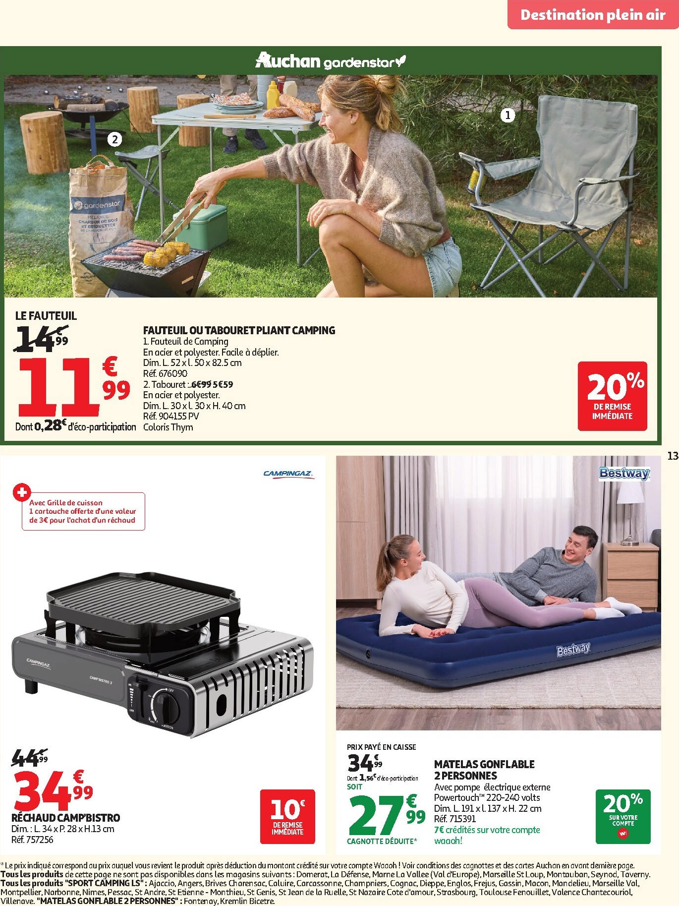 auchan - Toekomstige Auchan - Plein air jeux de jardin folder geldig van woensdag 27/05/2026 tot zondag 07/06/2026 - page: 13