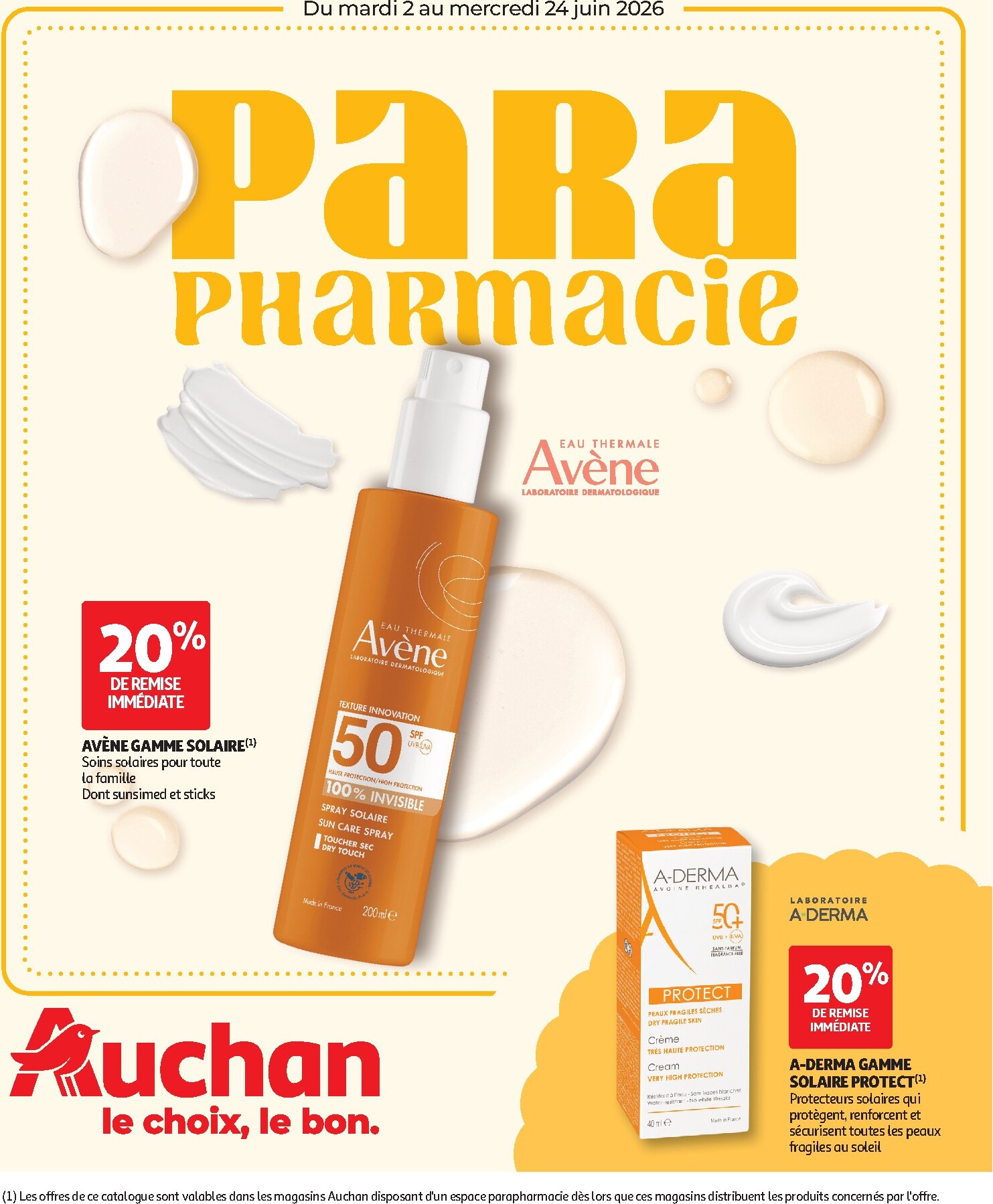 auchan - Toekomstige Auchan - Parapharmacie, beauté folder geldig van dinsdag 02/06/2026 tot woensdag 24/06/2026 - page: 1