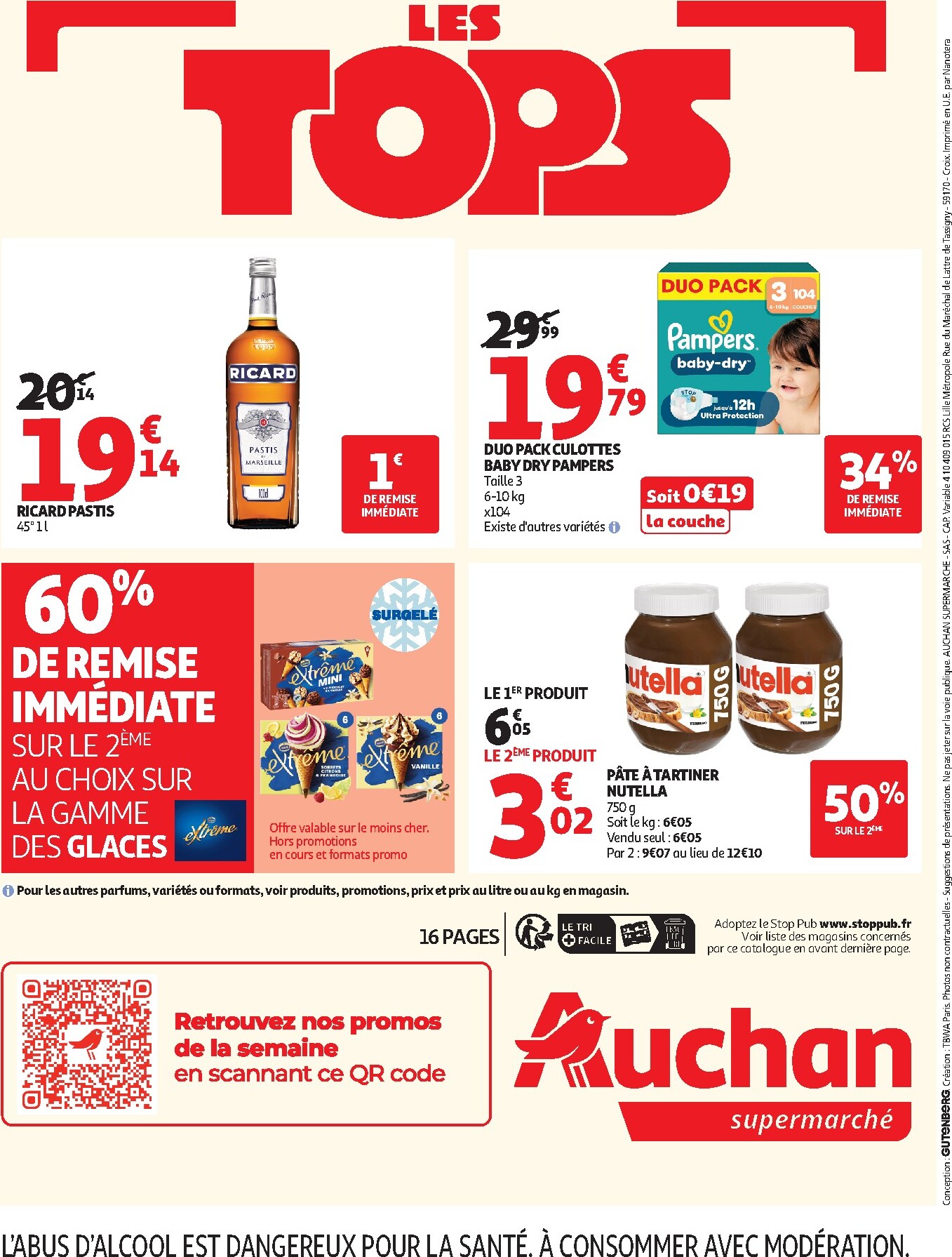 auchan - Auchan Supermarché - Tops promos supers folder voor volgende week van dinsdag 23/06/2026 tot zaterdag 27/06/2026 - page: 16