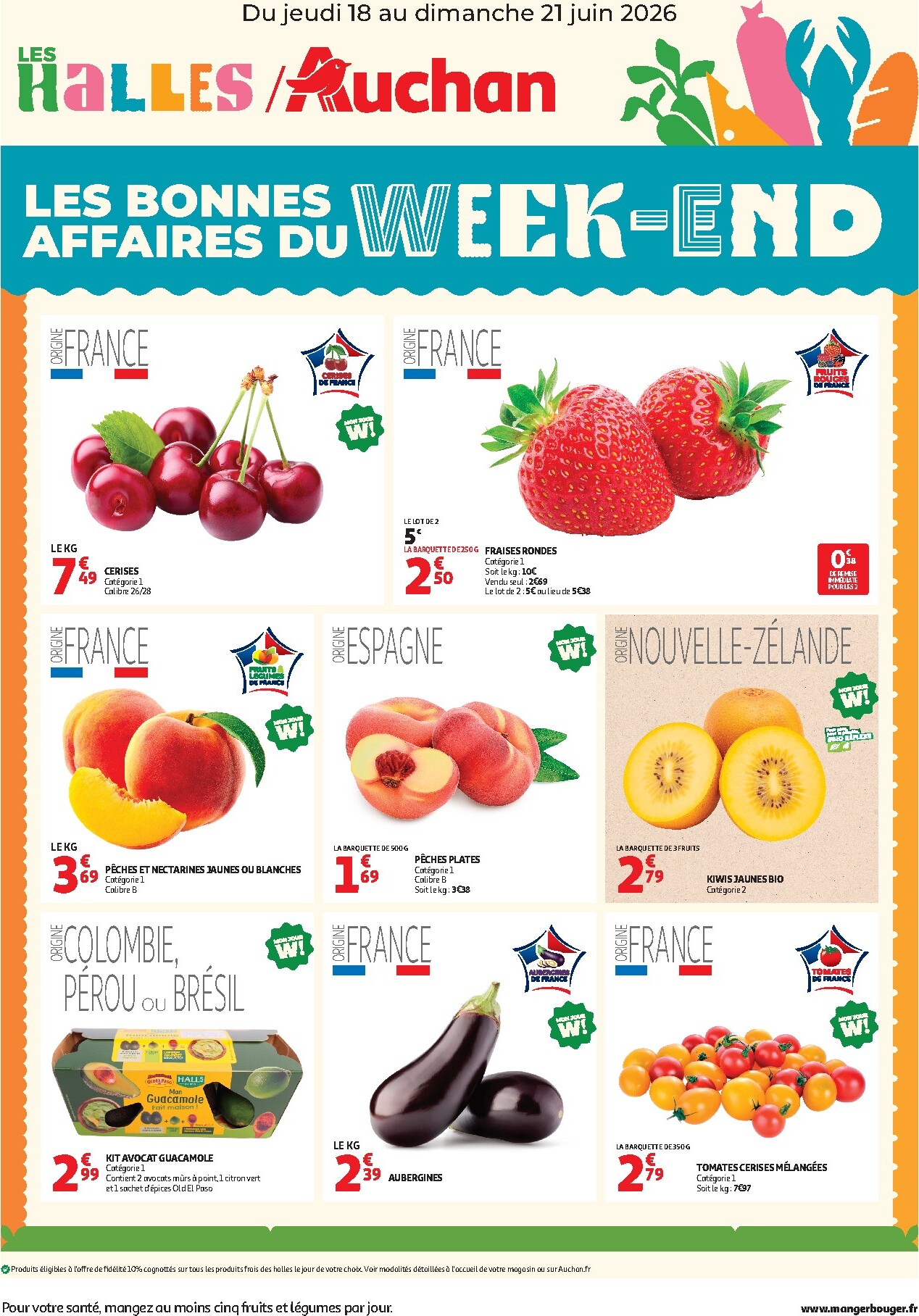 auchan - Huidige Auchan - Les bons plans du week-end folder geldig van donderdag 18/06/2026 tot zondag 21/06/2026