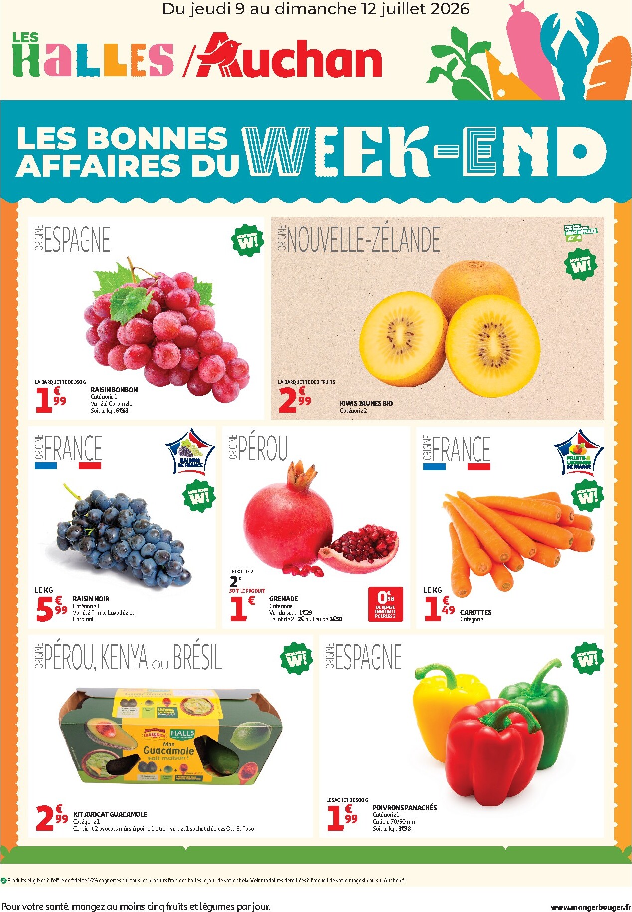 auchan - Huidige Auchan - Les bons plans du week-end dans votre hyper ! - Hypermarché folder geldig van donderdag 09/07/2026 tot zondag 12/07/2026