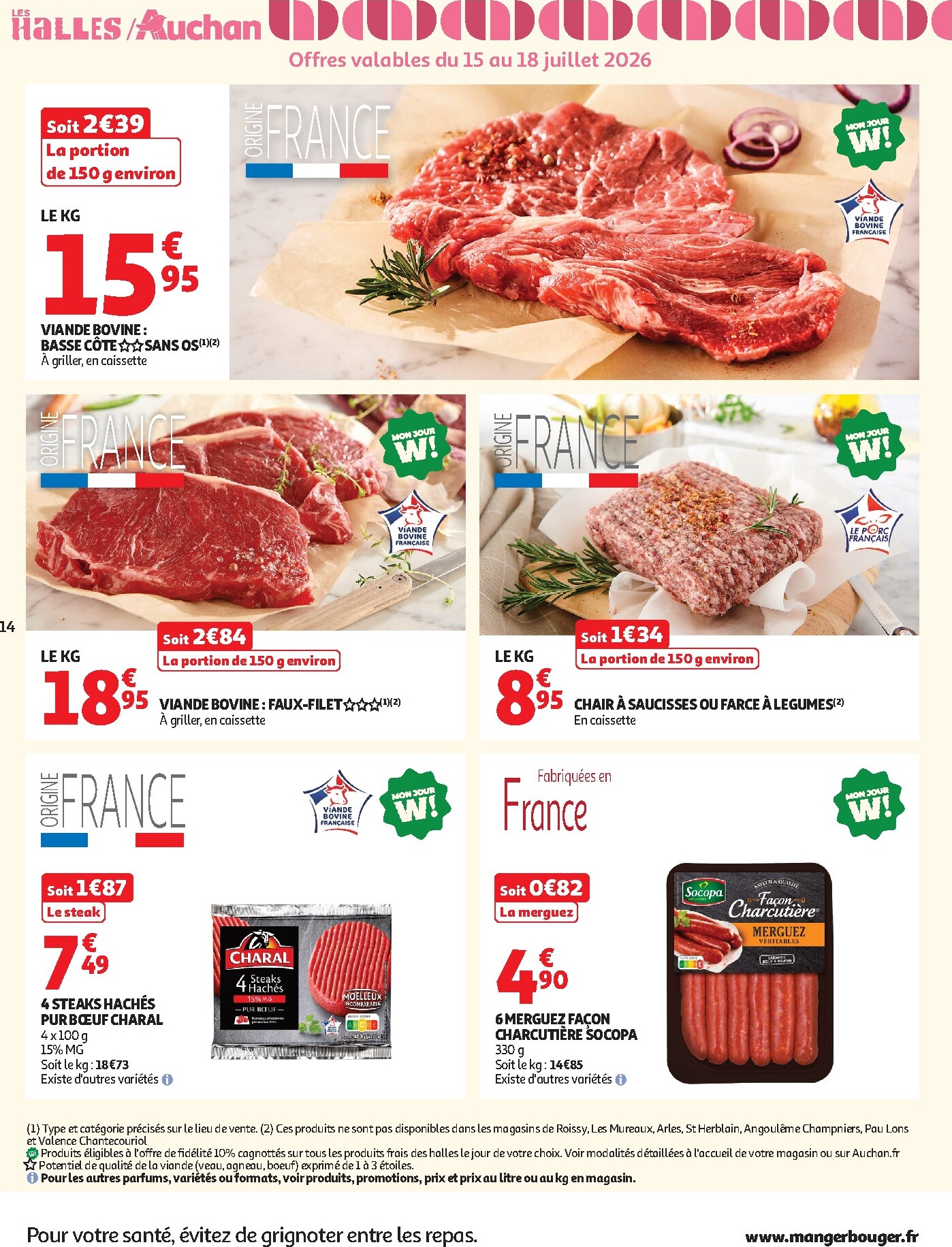 auchan - Toekomstige Auchan - Petit déj & goûter folder geldig van woensdag 15/07/2026 tot zondag 26/07/2026 - page: 14