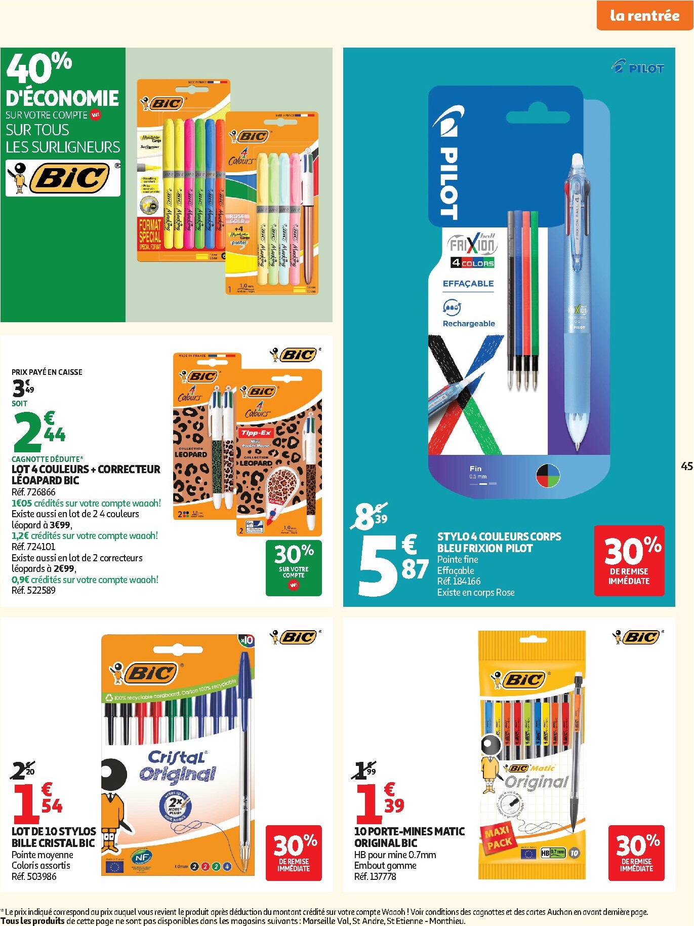 auchan - Auchan - Promos XXL, rentrée - Hypermarché folder voor volgende week van dinsdag 21/07/2026 tot zondag 02/08/2026 - page: 45