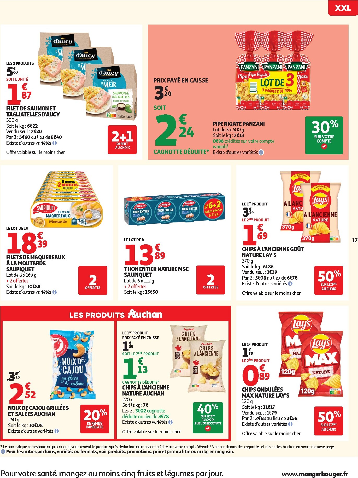auchan - Auchan - Promos XXL, rentrée - Hypermarché folder voor volgende week van dinsdag 21/07/2026 tot zondag 02/08/2026 - page: 17