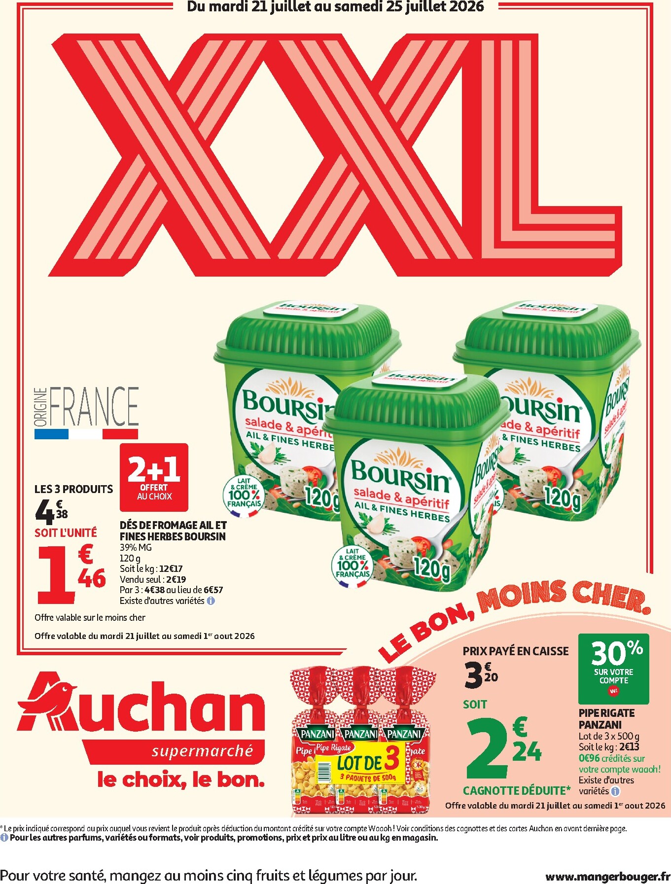 auchan - Auchan - Supermarché folder voor volgende week van dinsdag 21/07/2026 tot zaterdag 25/07/2026