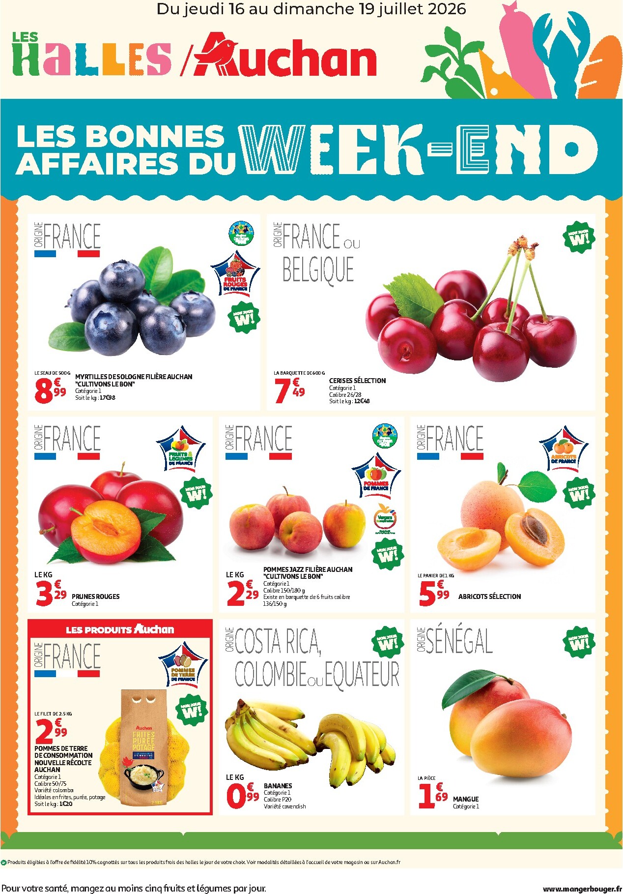 auchan - Huidige Auchan - Les bons plans du week-end folder geldig van donderdag 16/07/2026 tot zondag 19/07/2026