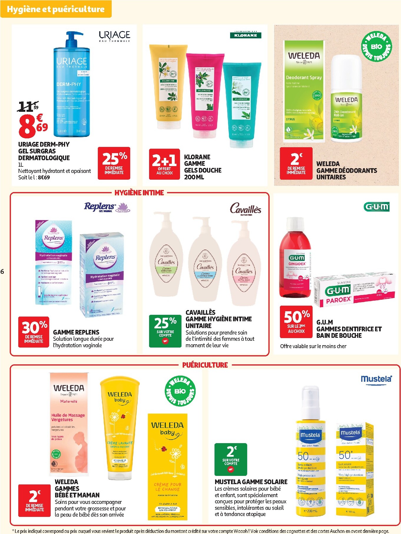 auchan - Auchan - Parapharmacie, beauté folder voor volgende week van dinsdag 28/07/2026 tot zondag 30/08/2026 - page: 6