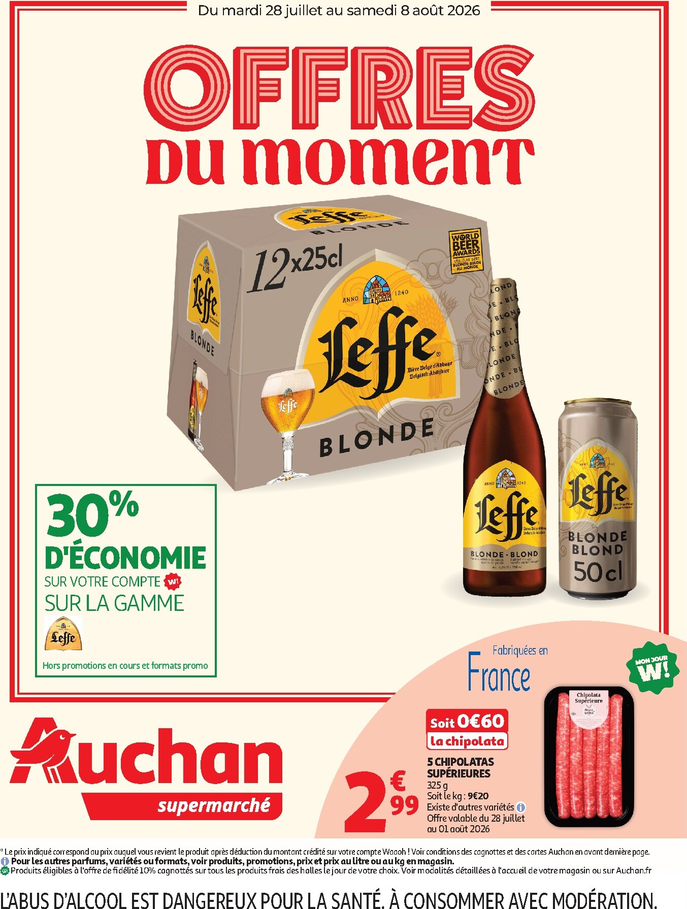 auchan - Auchan - Supermarché folder voor volgende week van dinsdag 28/07/2026 tot zaterdag 08/08/2026
