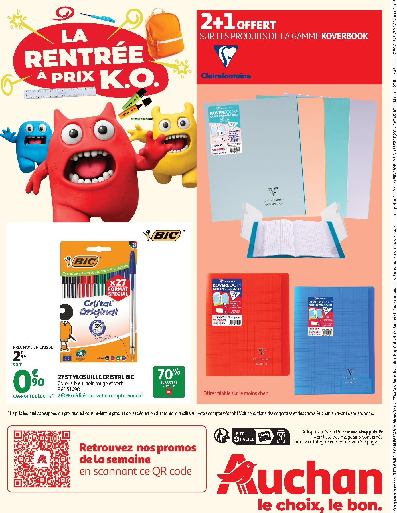auchan - Auchan - Rentrée scolaire hypers - Hypermarché folder voor volgende week van dinsdag 04/08/2026 tot zondag 30/08/2026 - page: 28