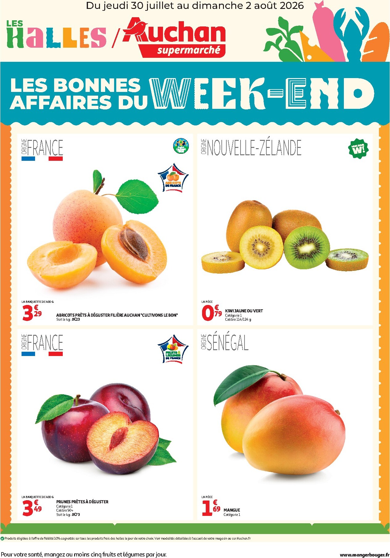 auchan - Huidige Auchan - Les bons plans du week end dans votre super ! - Supermarché folder geldig van donderdag 30/07/2026 tot zondag 02/08/2026
