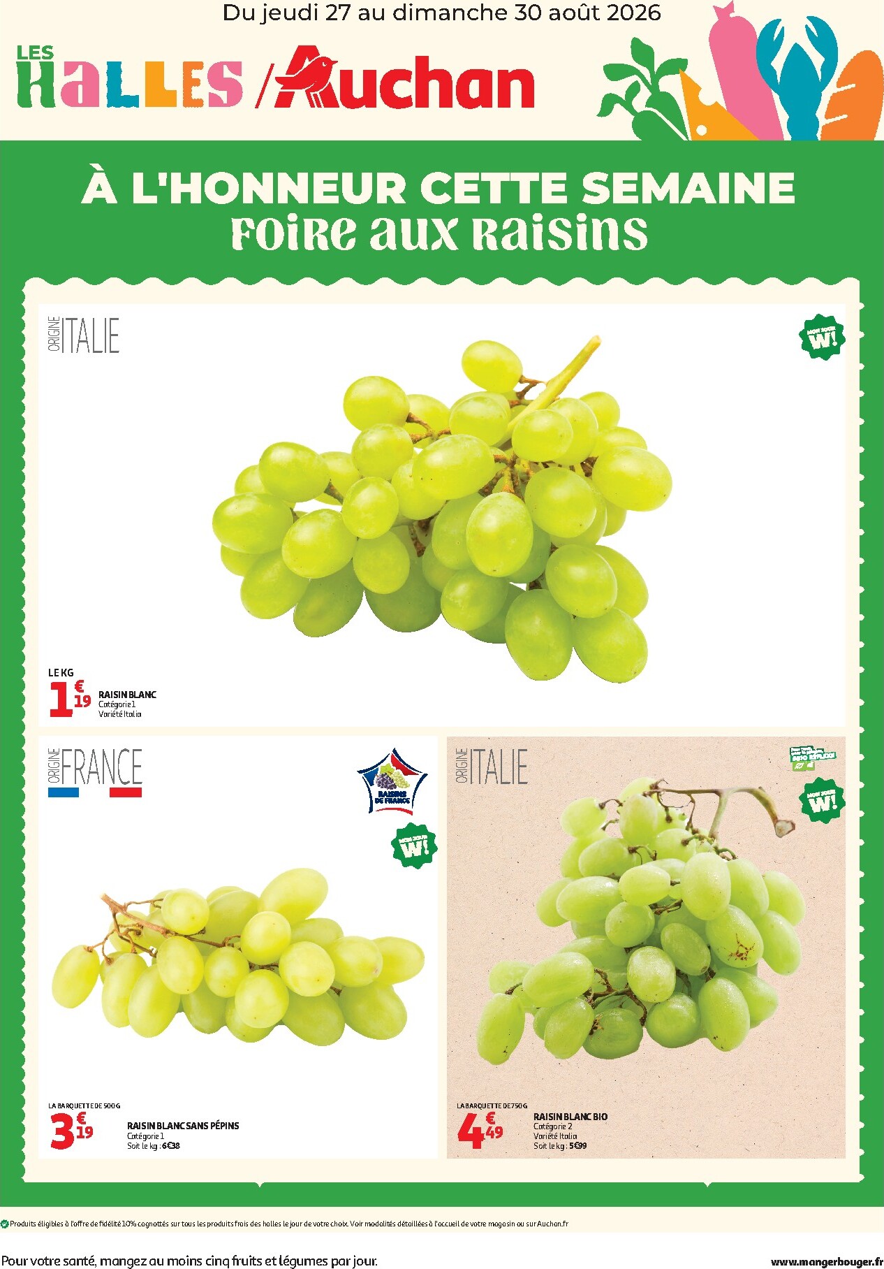 auchan - Huidige Auchan - À l'honneur cette semaine - Hypermarché folder geldig van donderdag 27/08/2026 tot zondag 30/08/2026