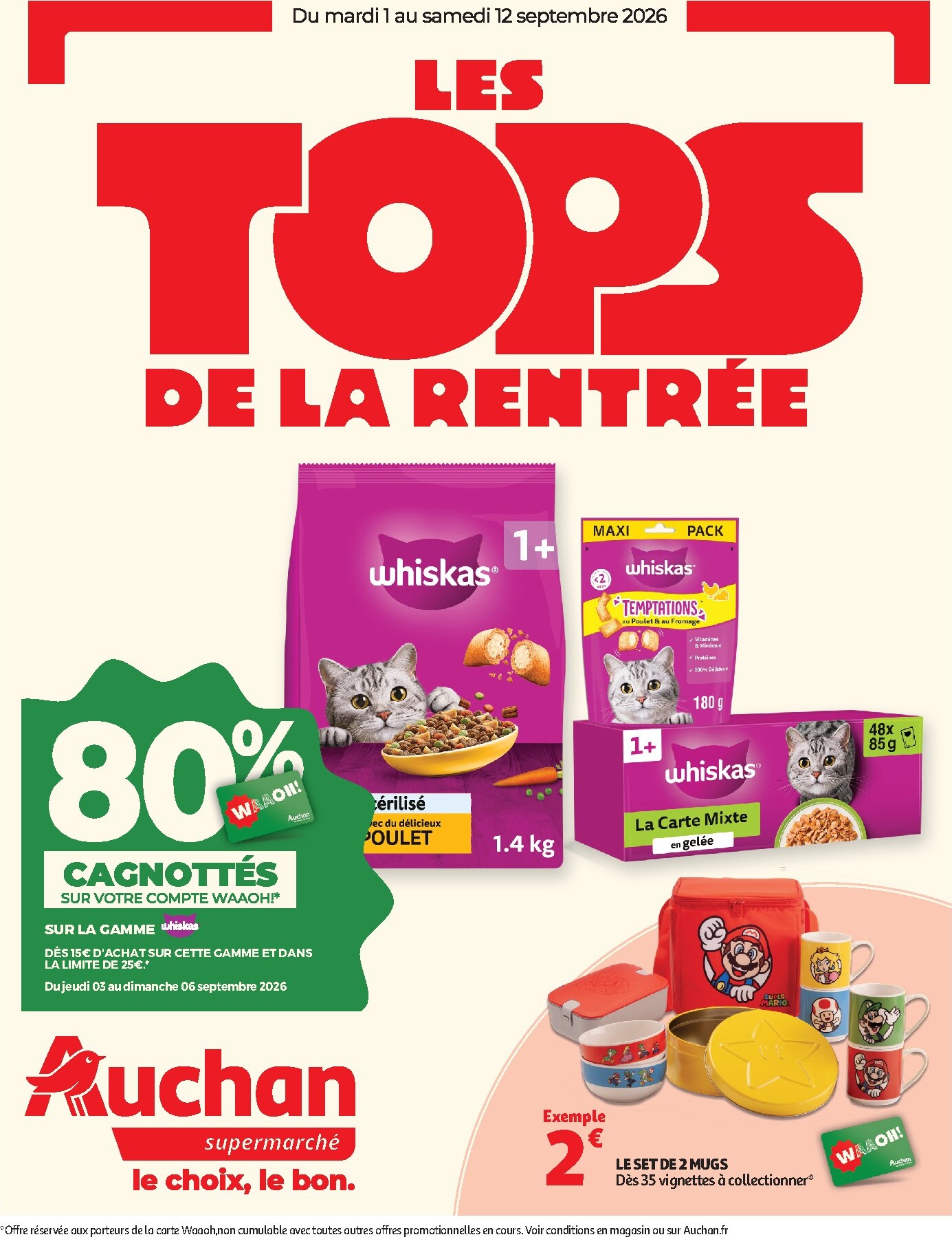 auchan - Auchan - Tops rentrée supers folder voor volgende week van dinsdag 01/09/2026 tot zaterdag 12/09/2026